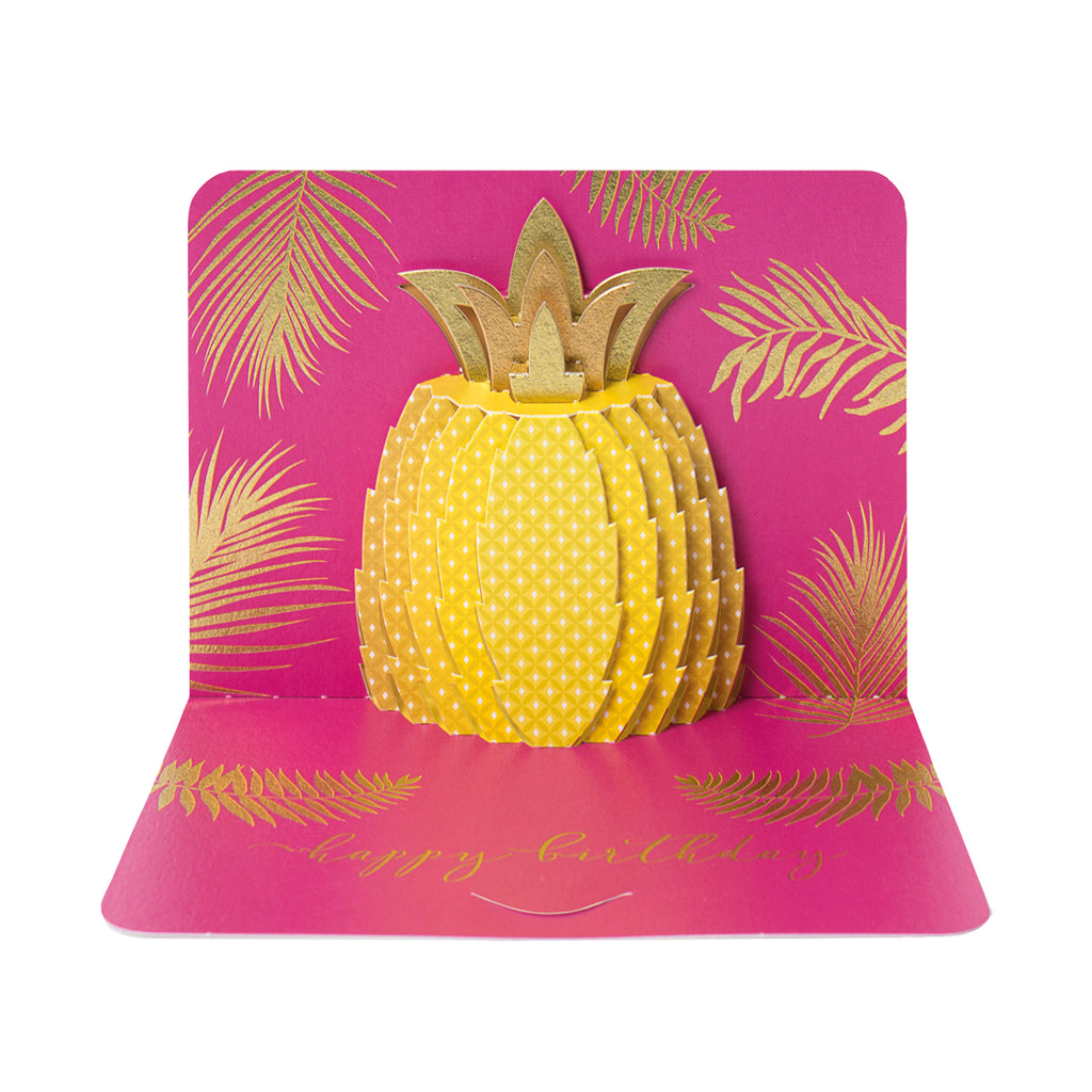 Birthday Pineapple, 3D Pop-Up Card The Art File