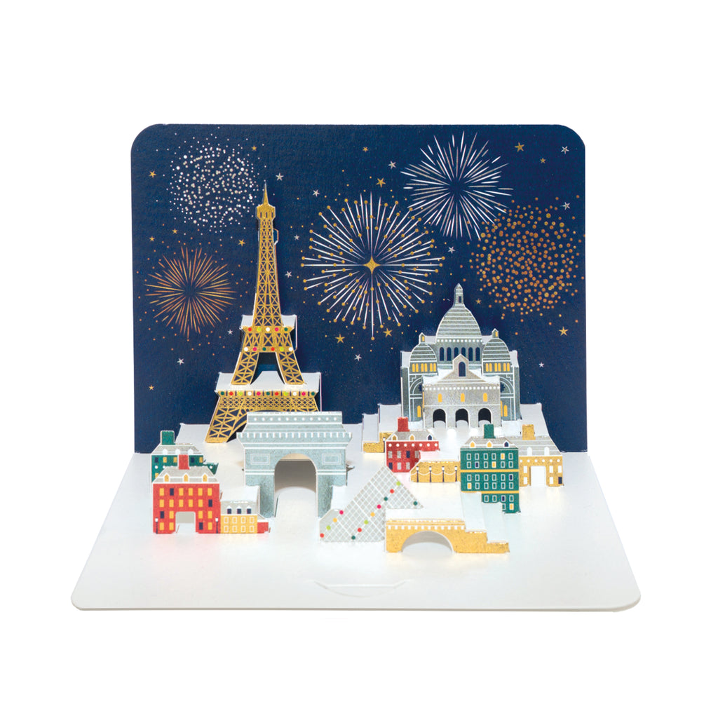 Paris Skyline, 3D Pop-Up Card The Art File