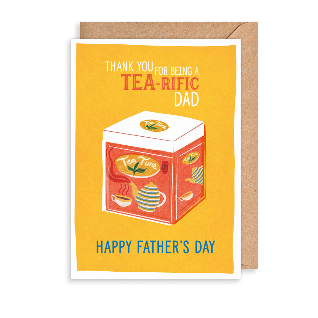 Tea-rific Dad Greetings Card The Art File