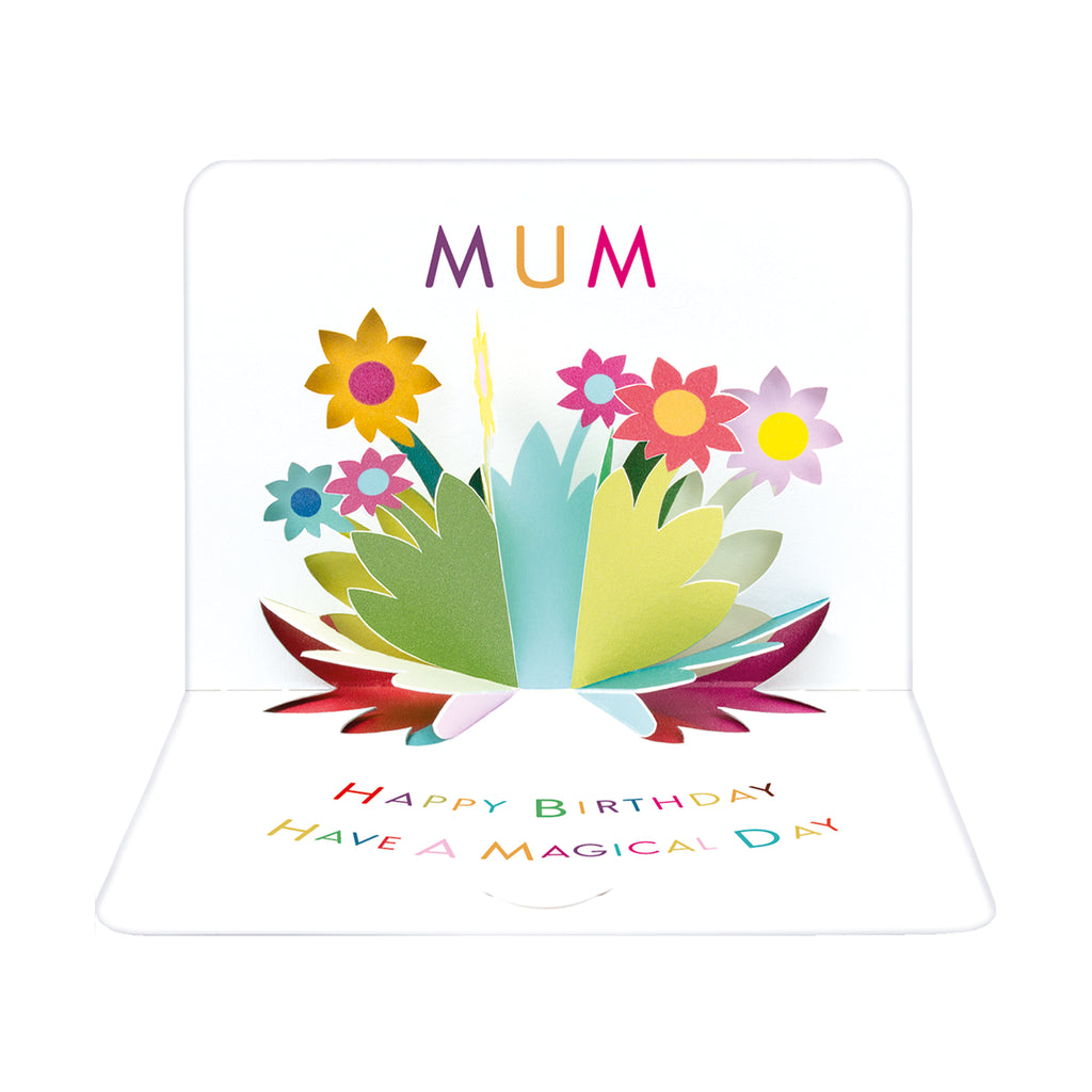 Birthday Mum, 3D Pop-Up Card The Art File