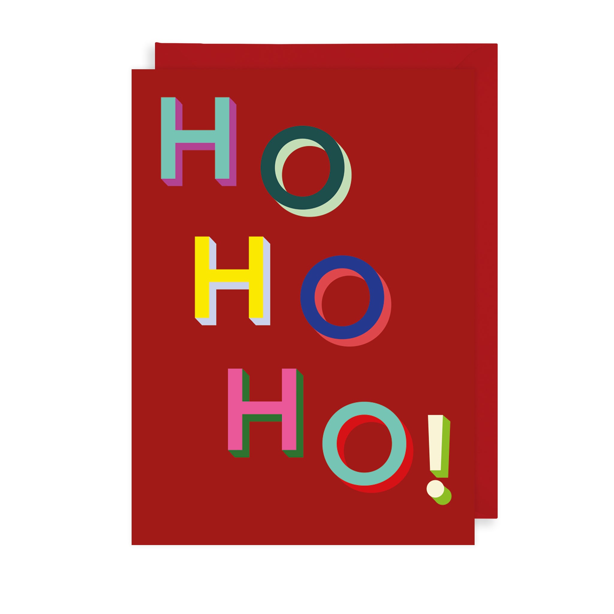 Ho Ho Ho! Single Christmas Card