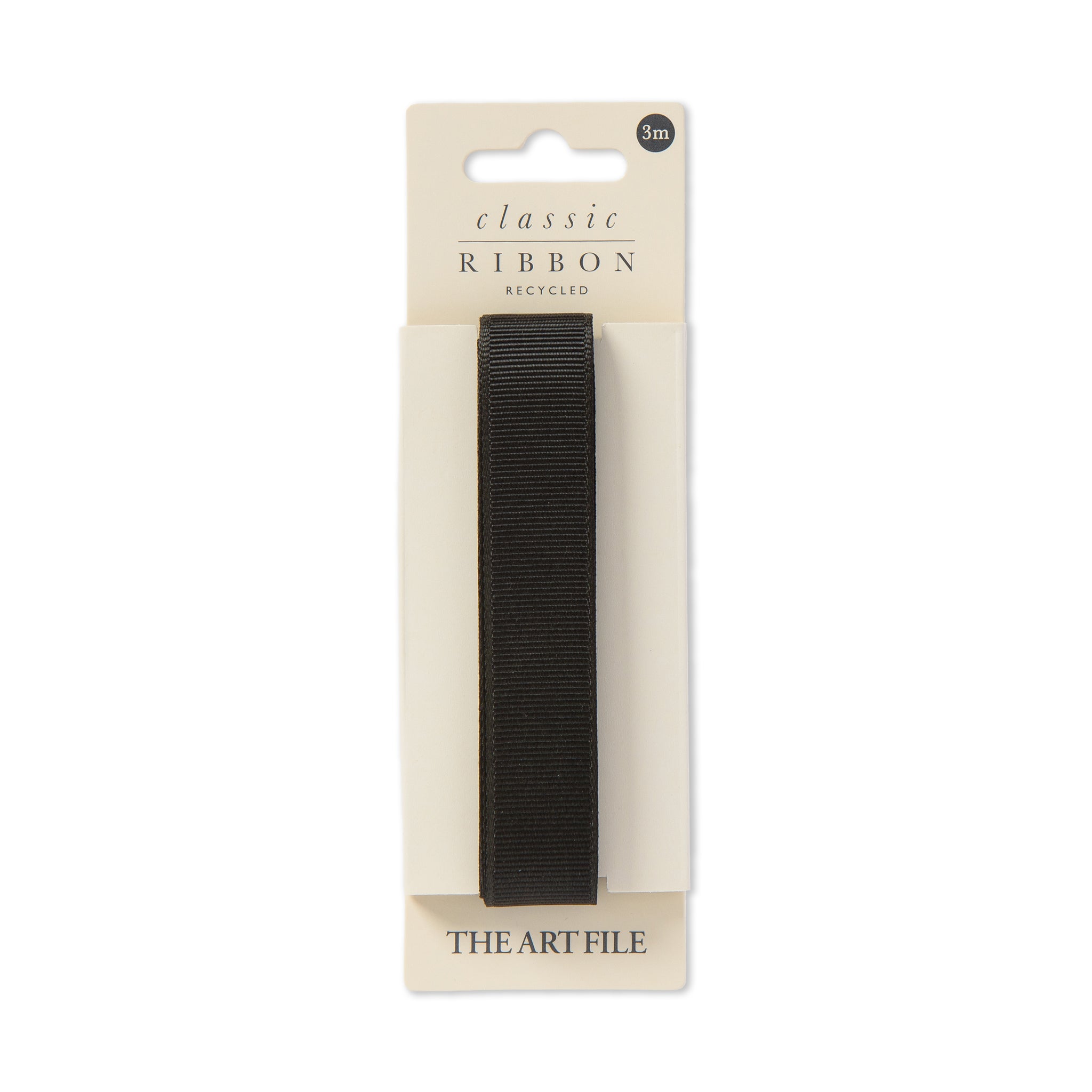 Charcoal Black 3m Classic Ribbon