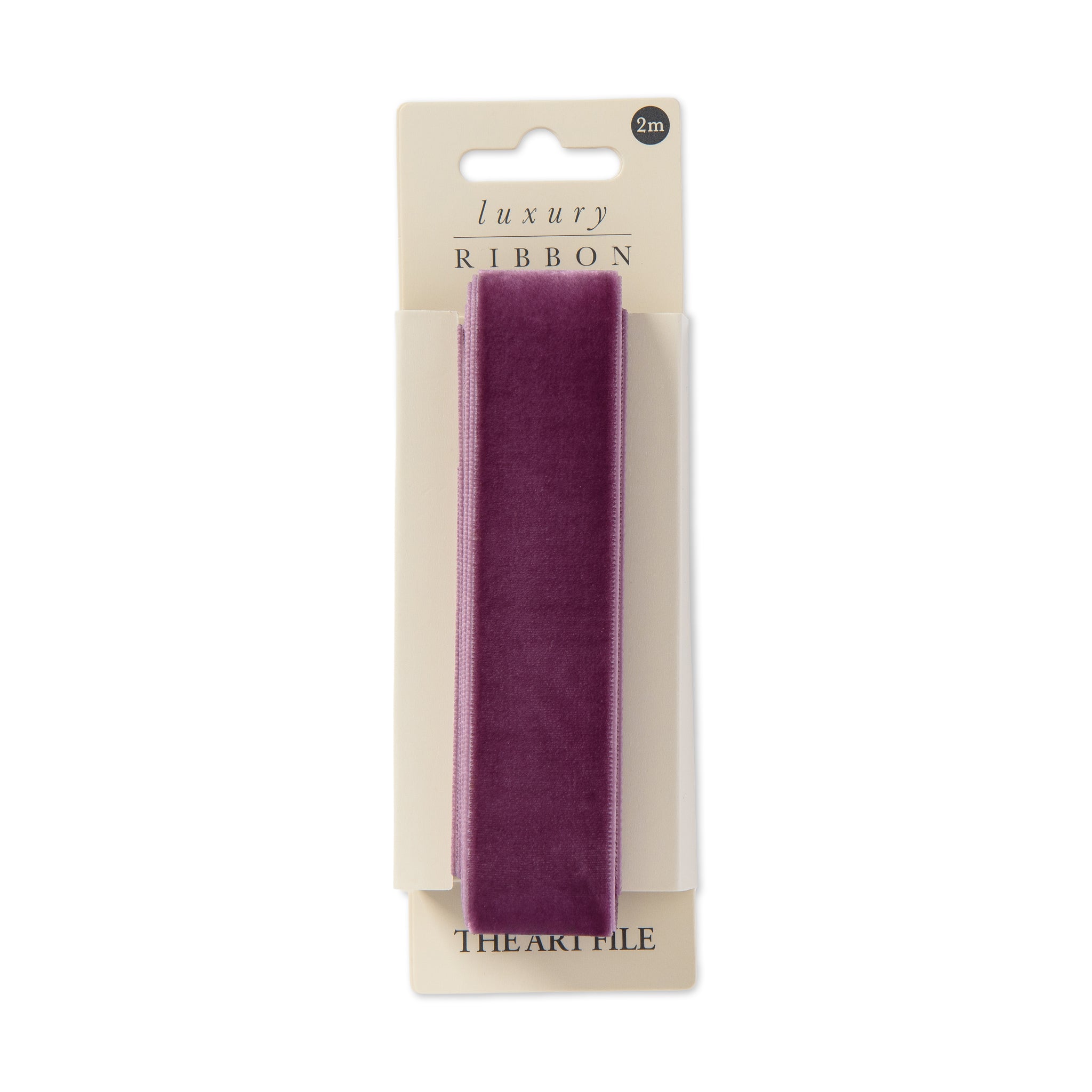 Purple 2m Luxury Velvet Ribbon