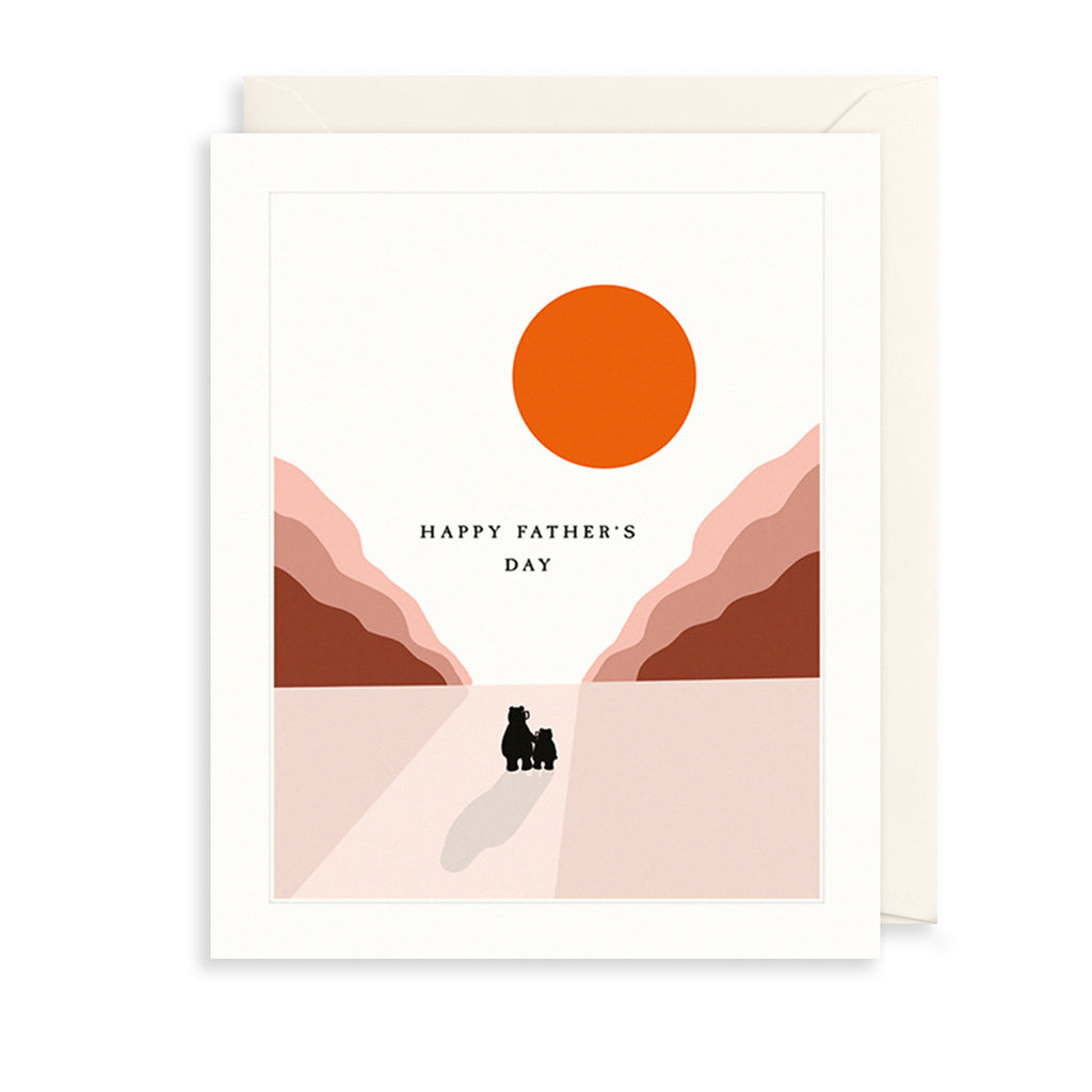 Father's Day Sunset Greetings Card The Art File