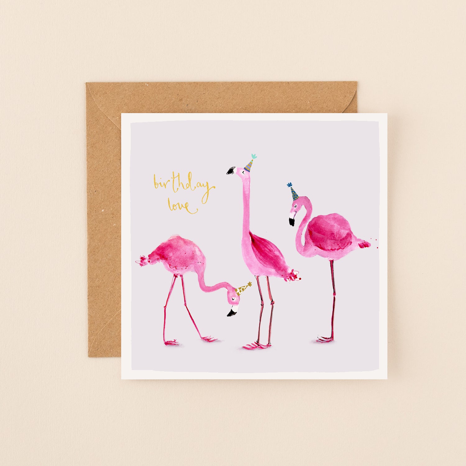 Flamingos Fabulous Sister Birthday Card