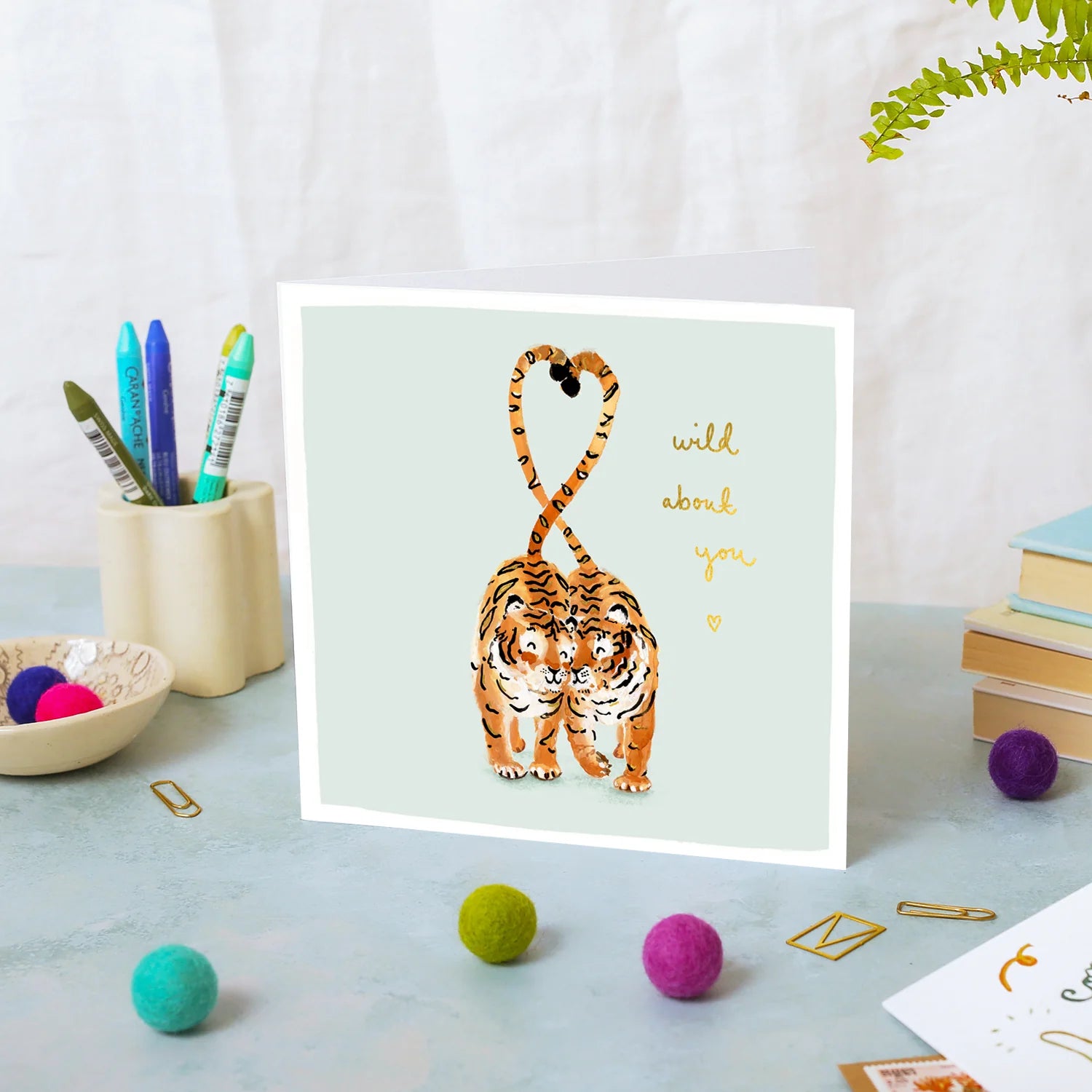 Tigers Wild About You Card