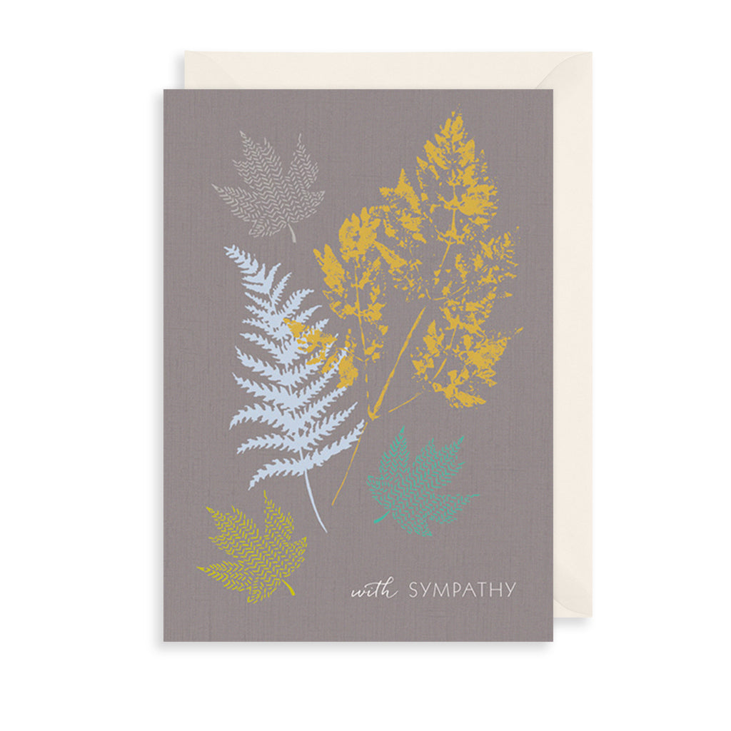 Golden Sympathy Greetings Card The Art File