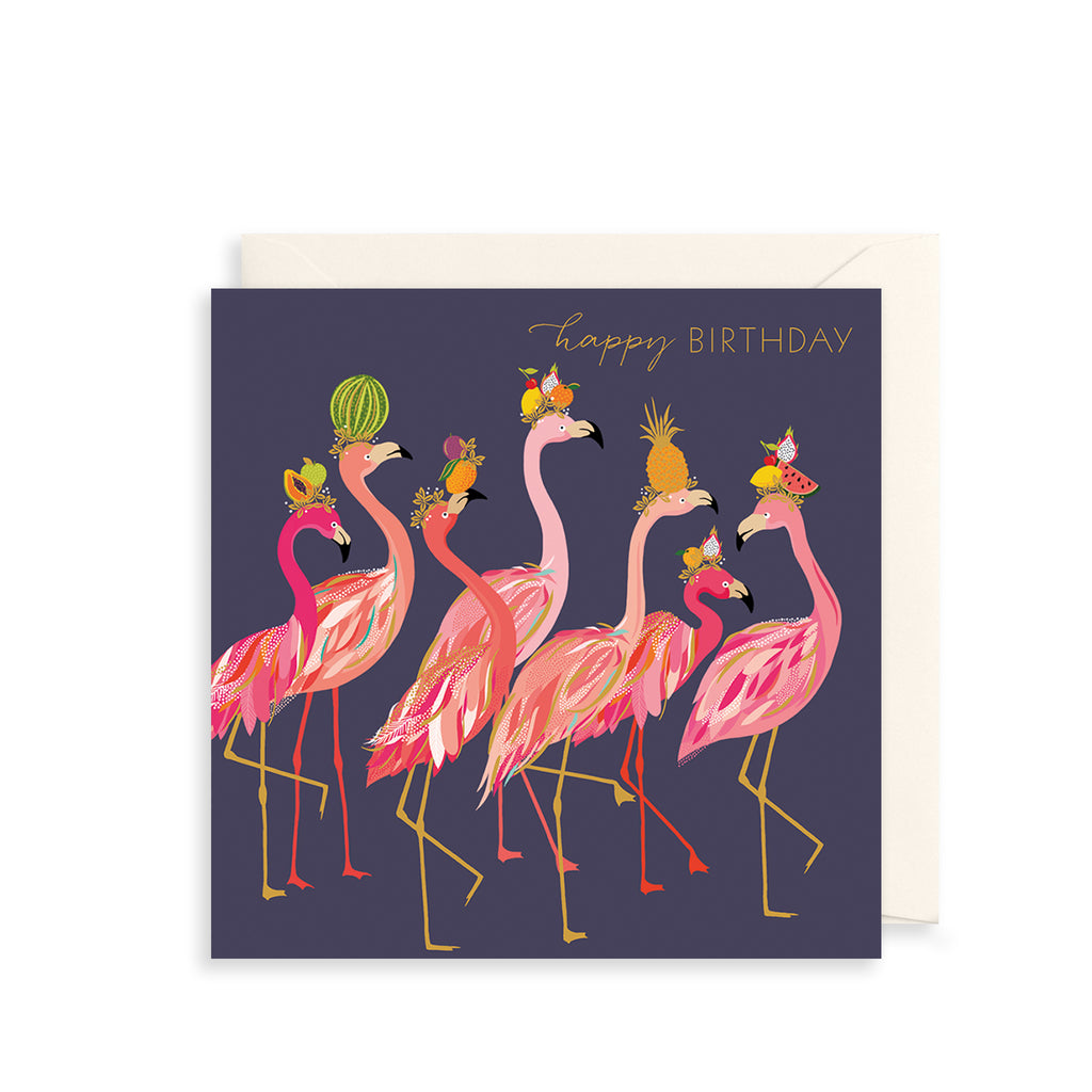 Flamingos Greetings Card The Art File