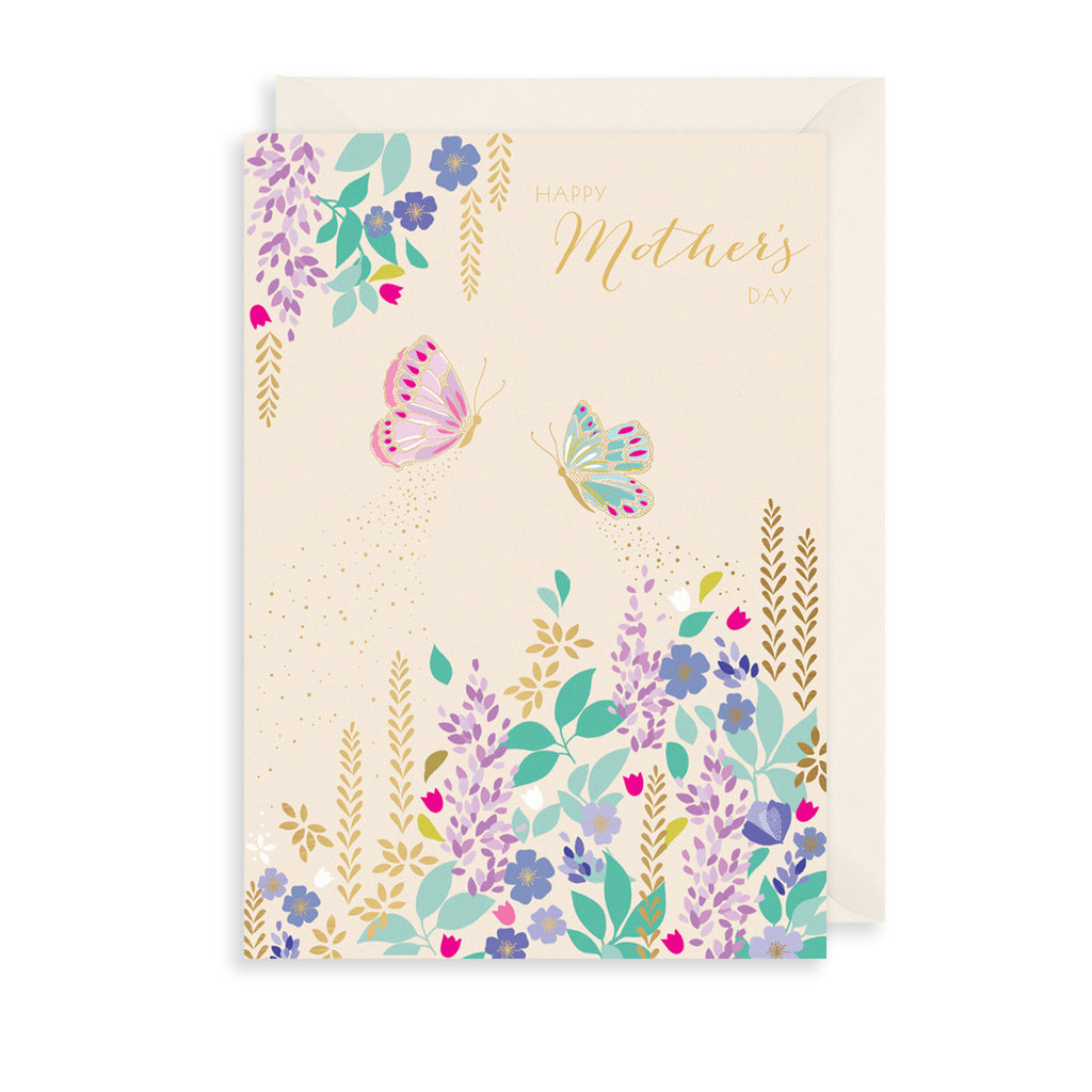 Mother's Day Butterflies Greetings Card The Art File