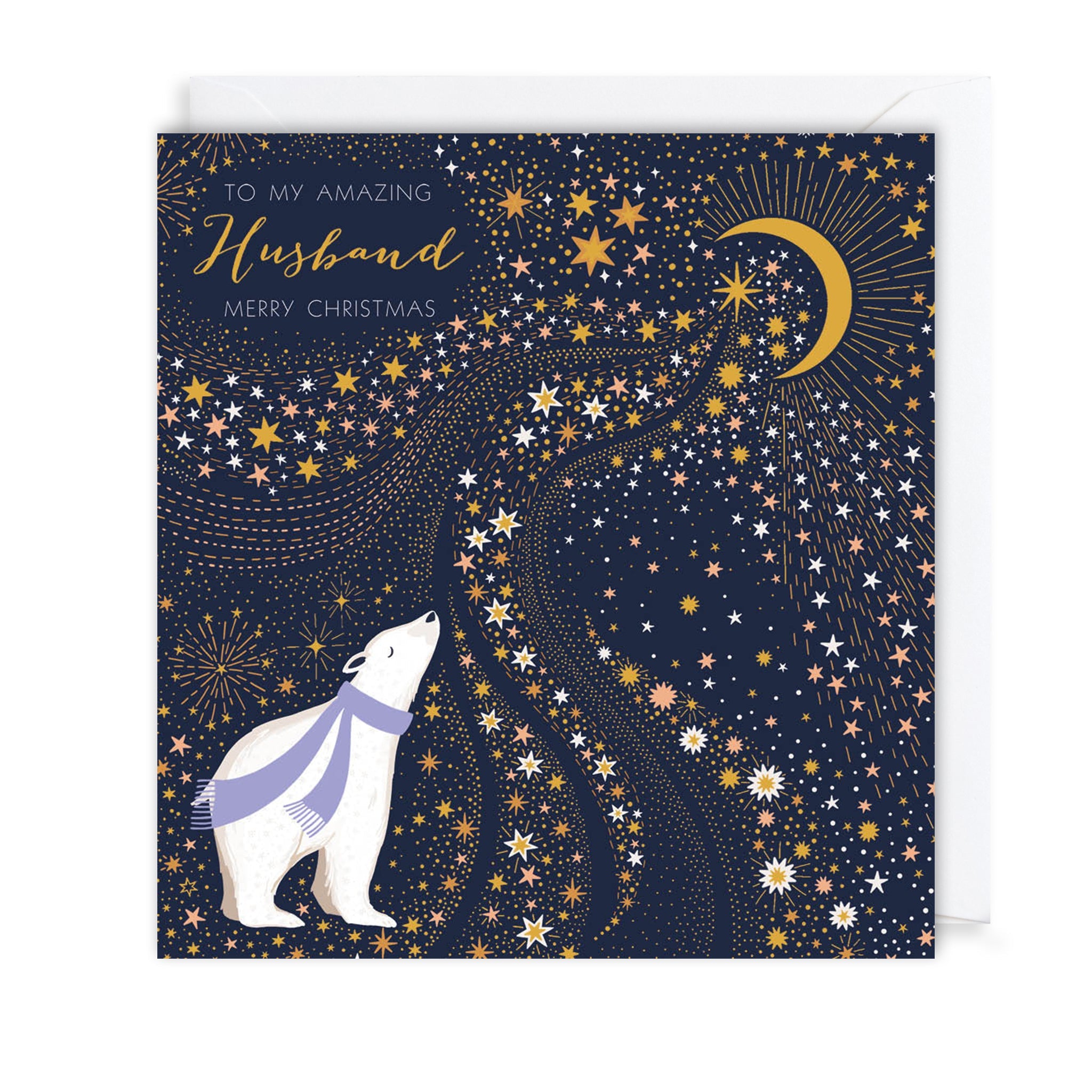 Polar Bear Husband Christmas Card