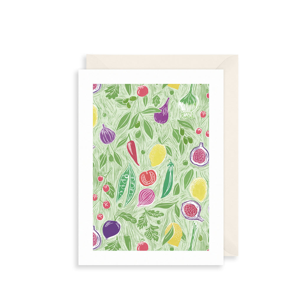 Spring Vegetables Greetings Card The Art File