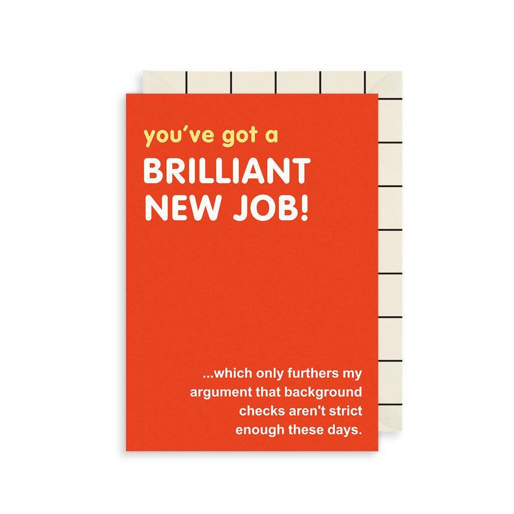 Brilliant New Job Greetings Card The Art File