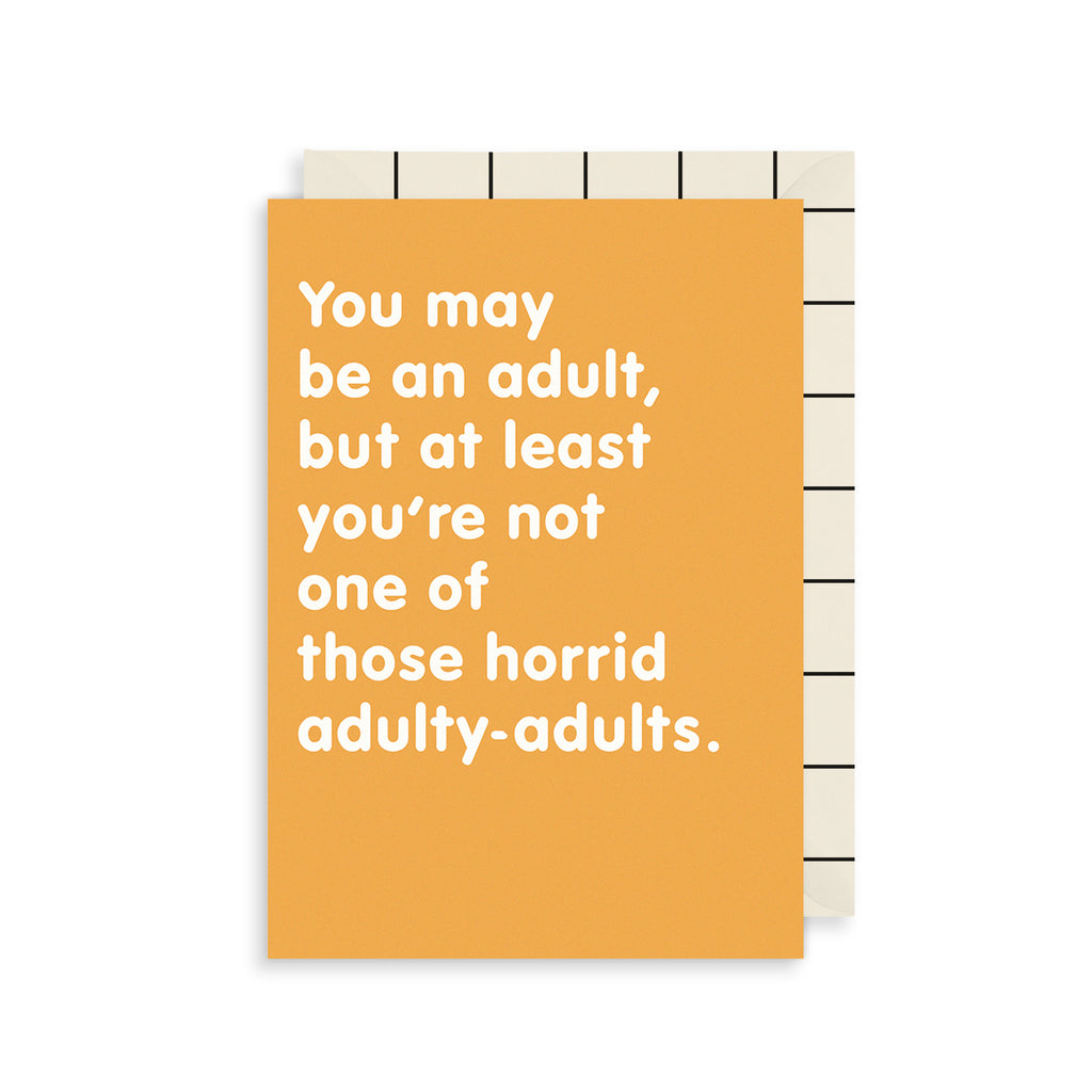 Horrid Adults Greetings Card The Art File