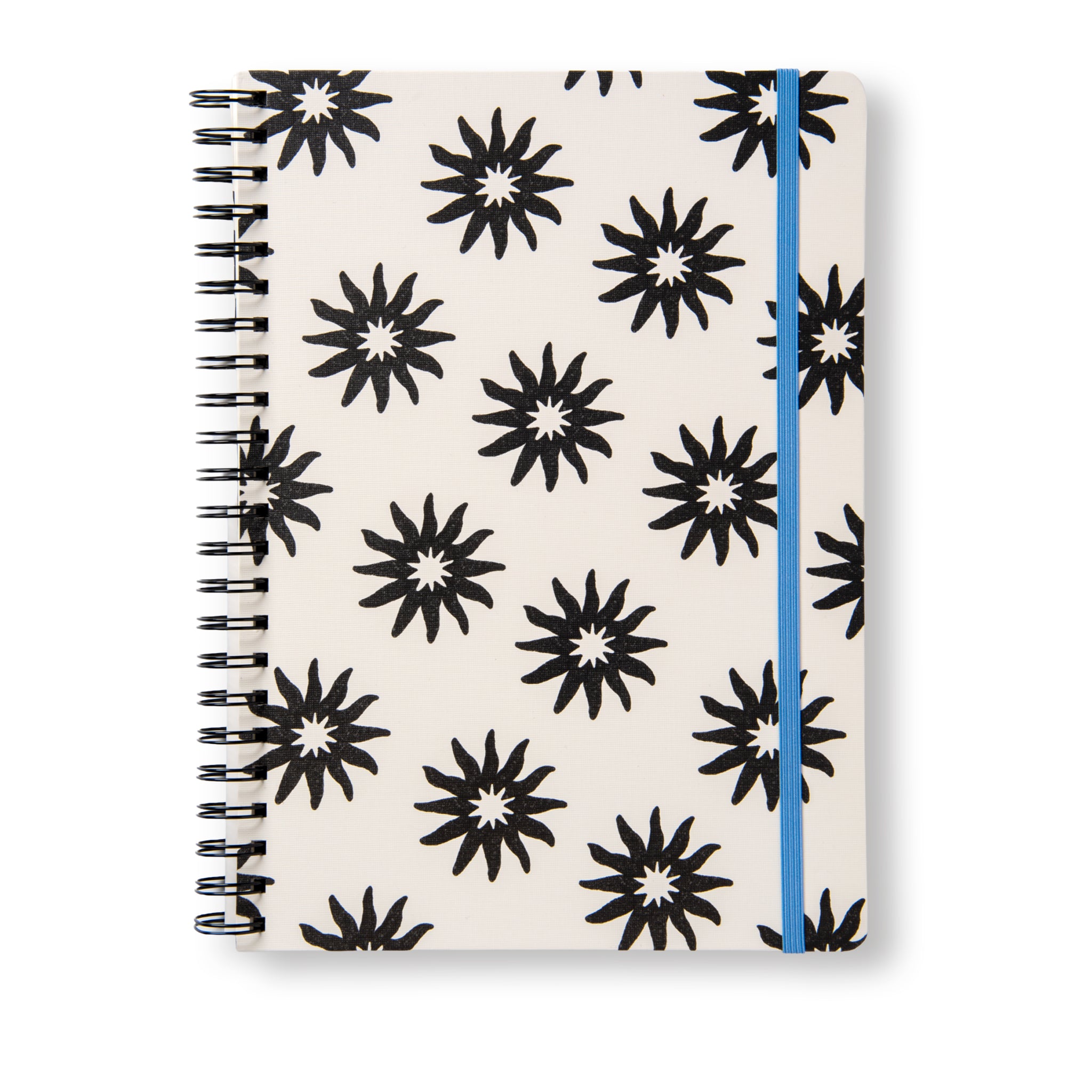 Abstract Flowers A4 Hardback Notebook