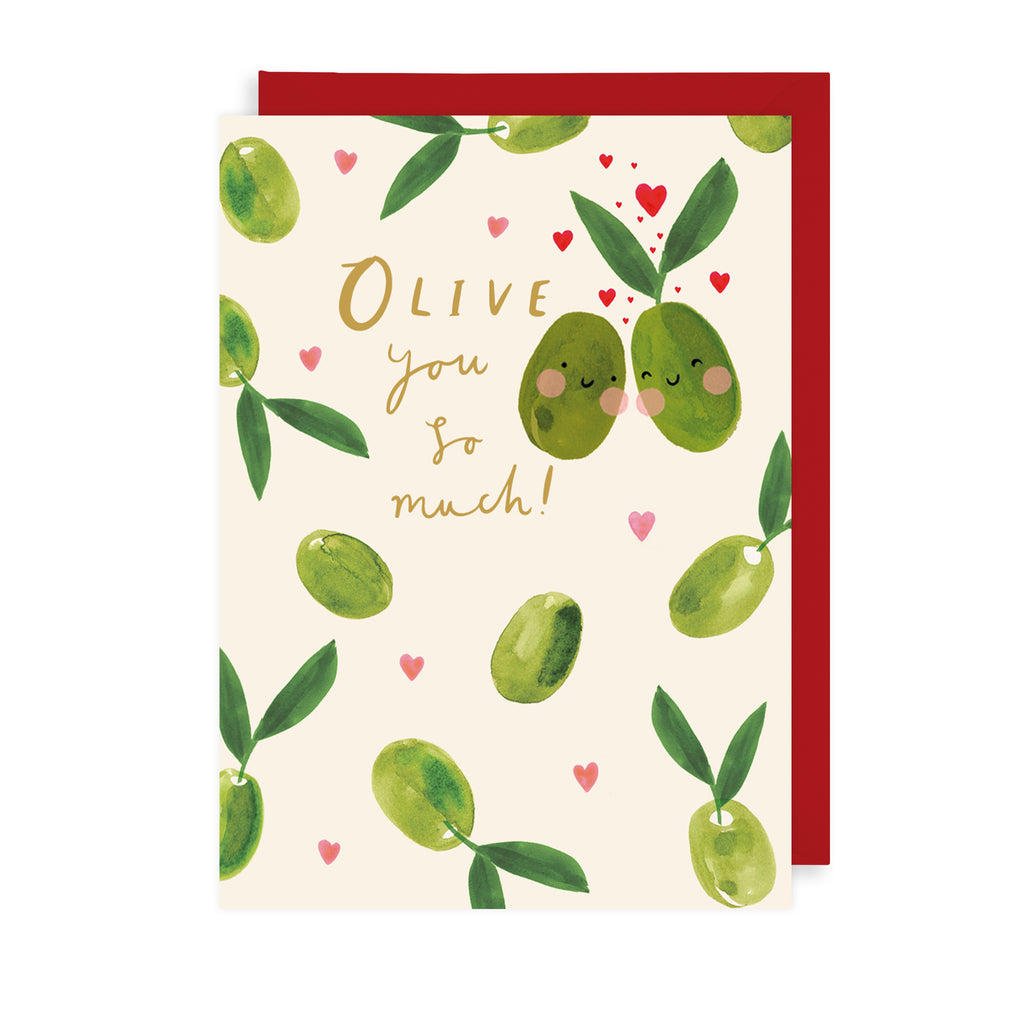 Olive You Greetings Card The Art File