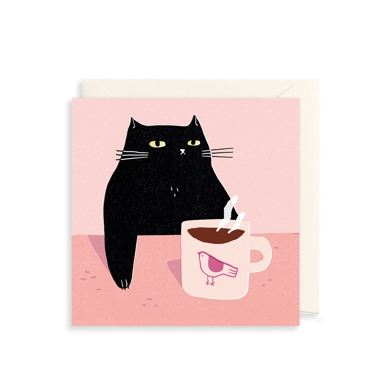 Black Cat & Coffee Mug Everyday Card