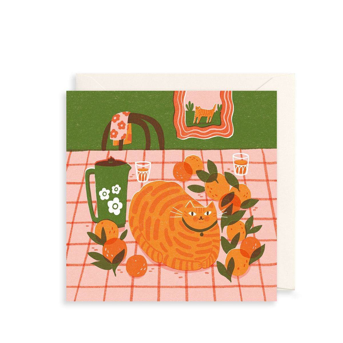 Ginger Cat & Orange Juice Everyday Card