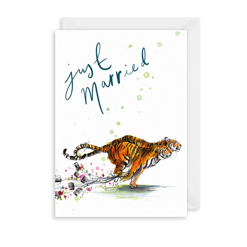 Just Married Greetings Card The Art File
