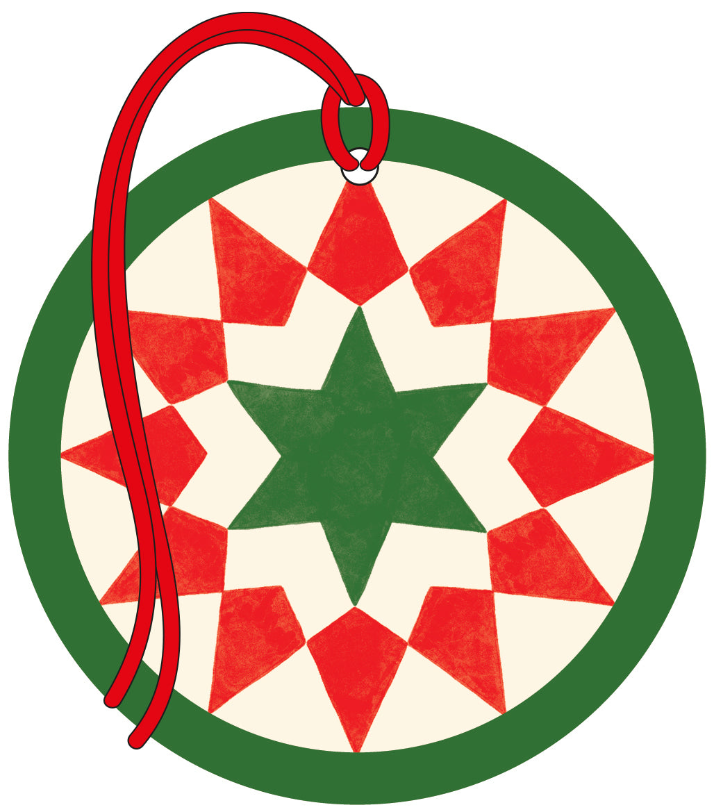 Geo Star Christmas Gift Tags