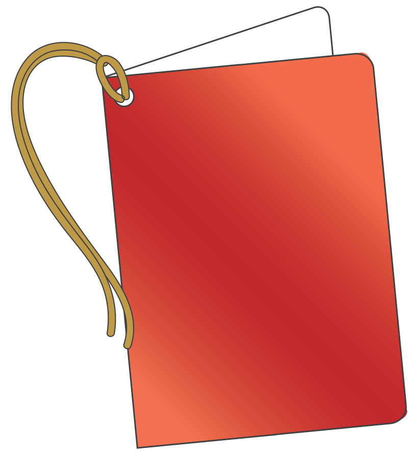 Red Foil Christmas Gift Tags