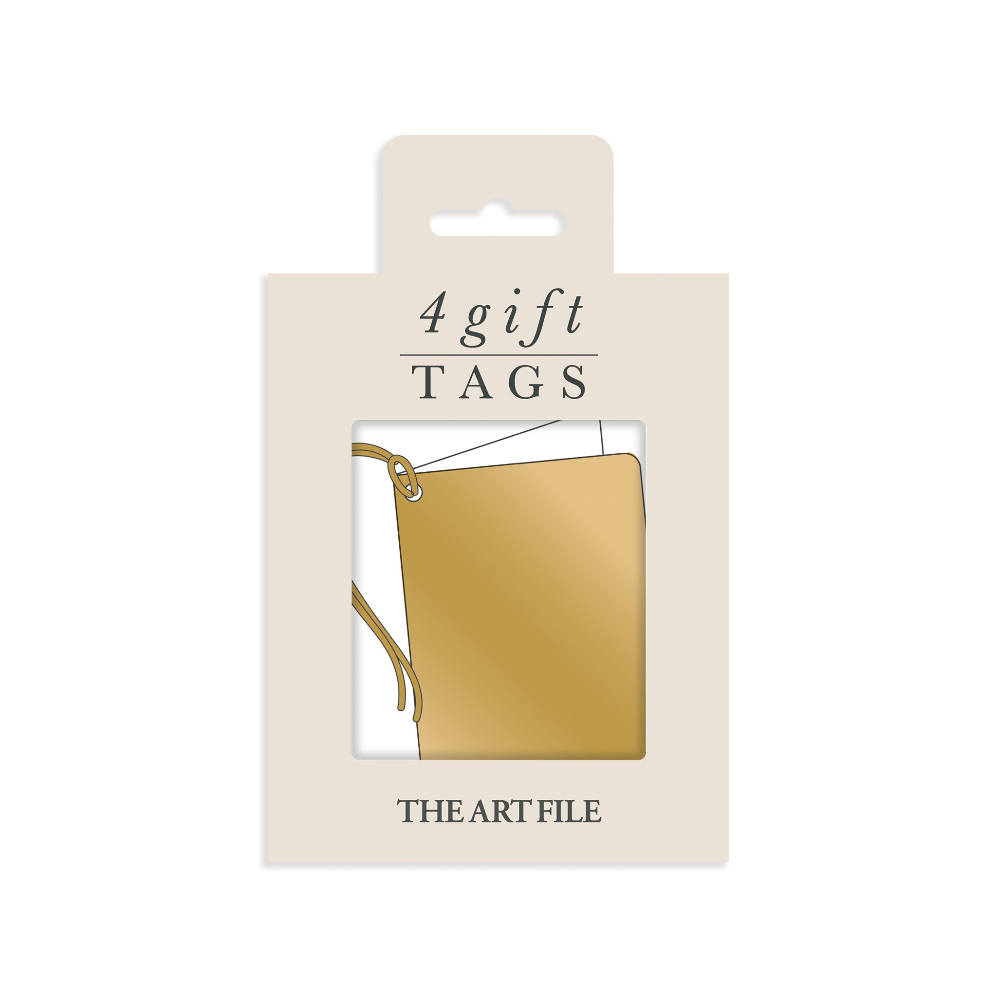 Gold Foil Christmas Gift Tags