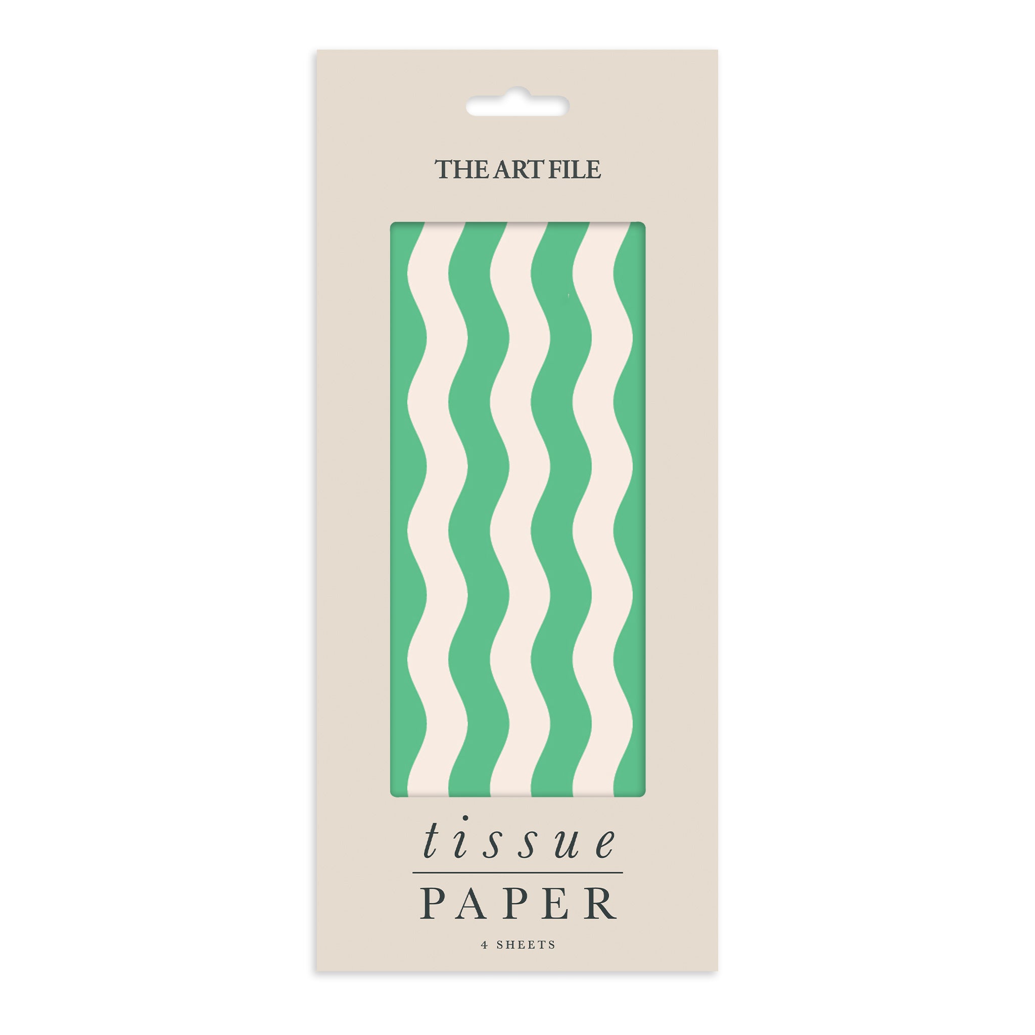 Green Waves Tissue Paper | 4 Sheets