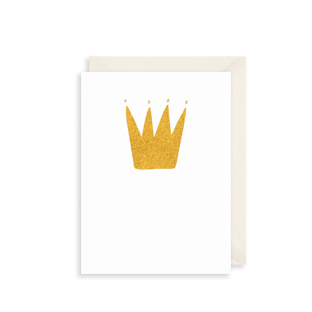 Golden Crown Greetings Card The Art File