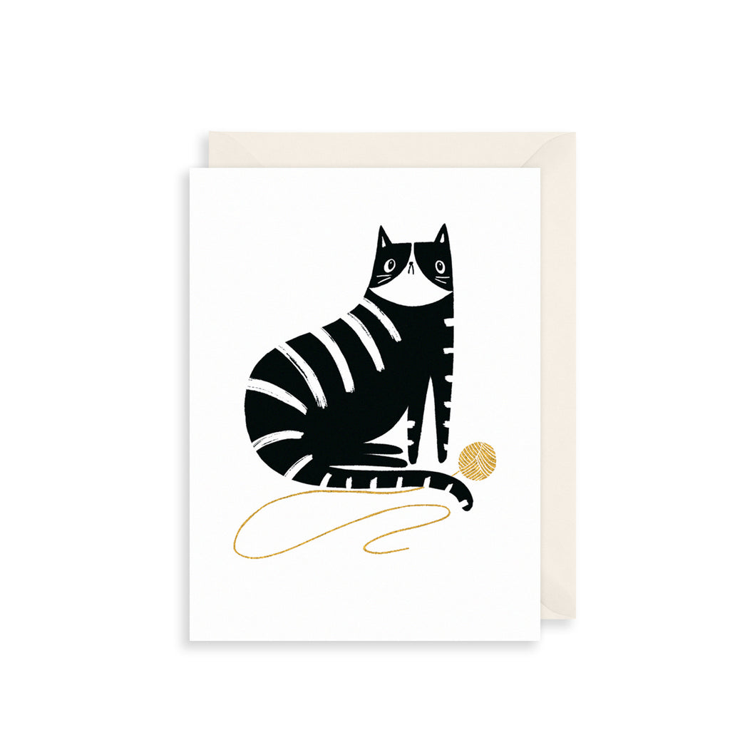 Playful Cat Greetings Card The Art File