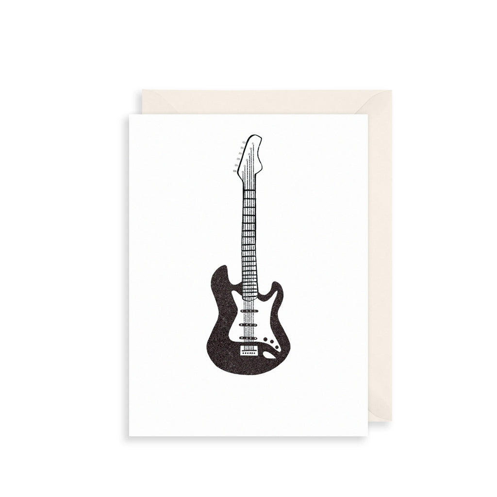 Rock Guitar Greetings Card The Art File