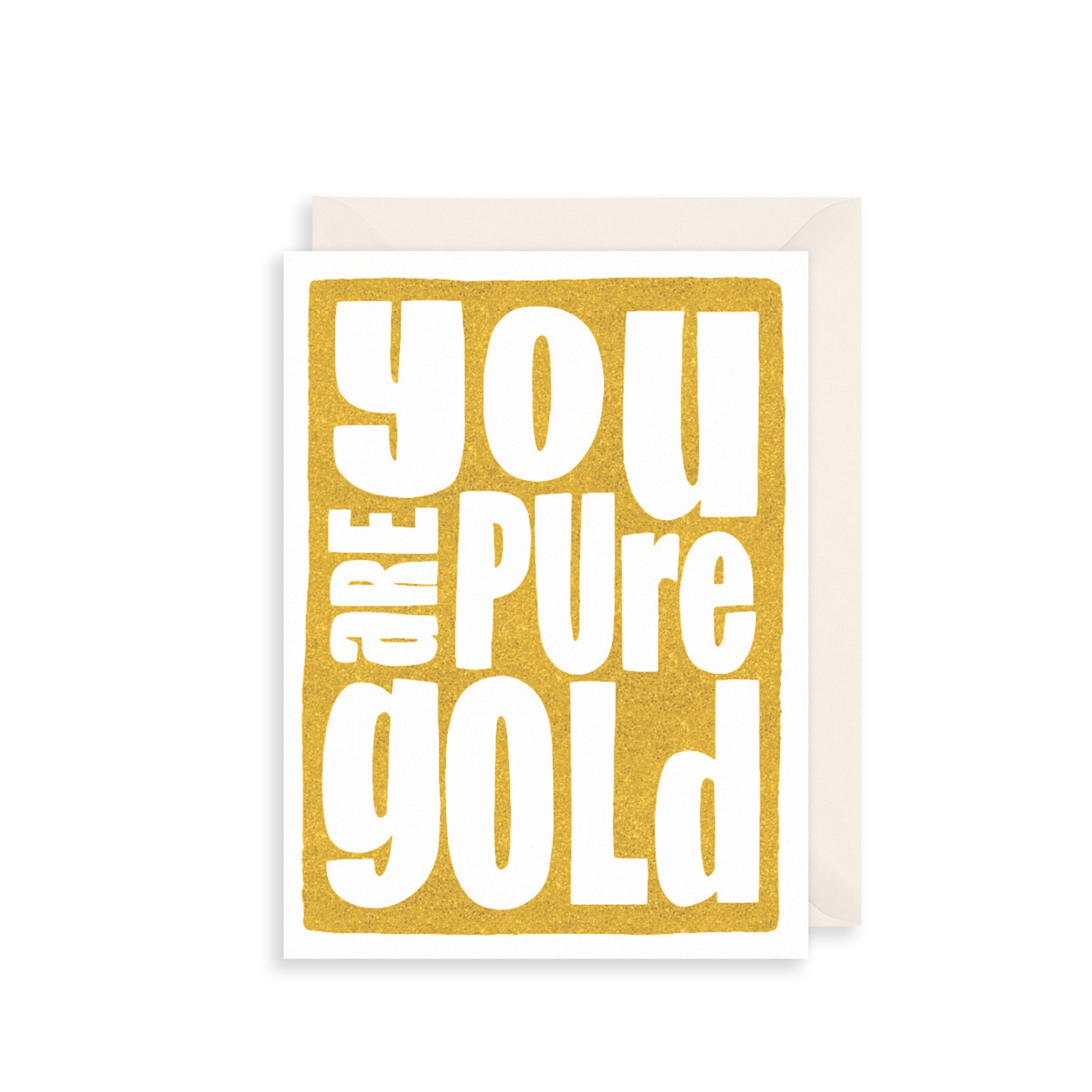 Pure Gold Greetings Card