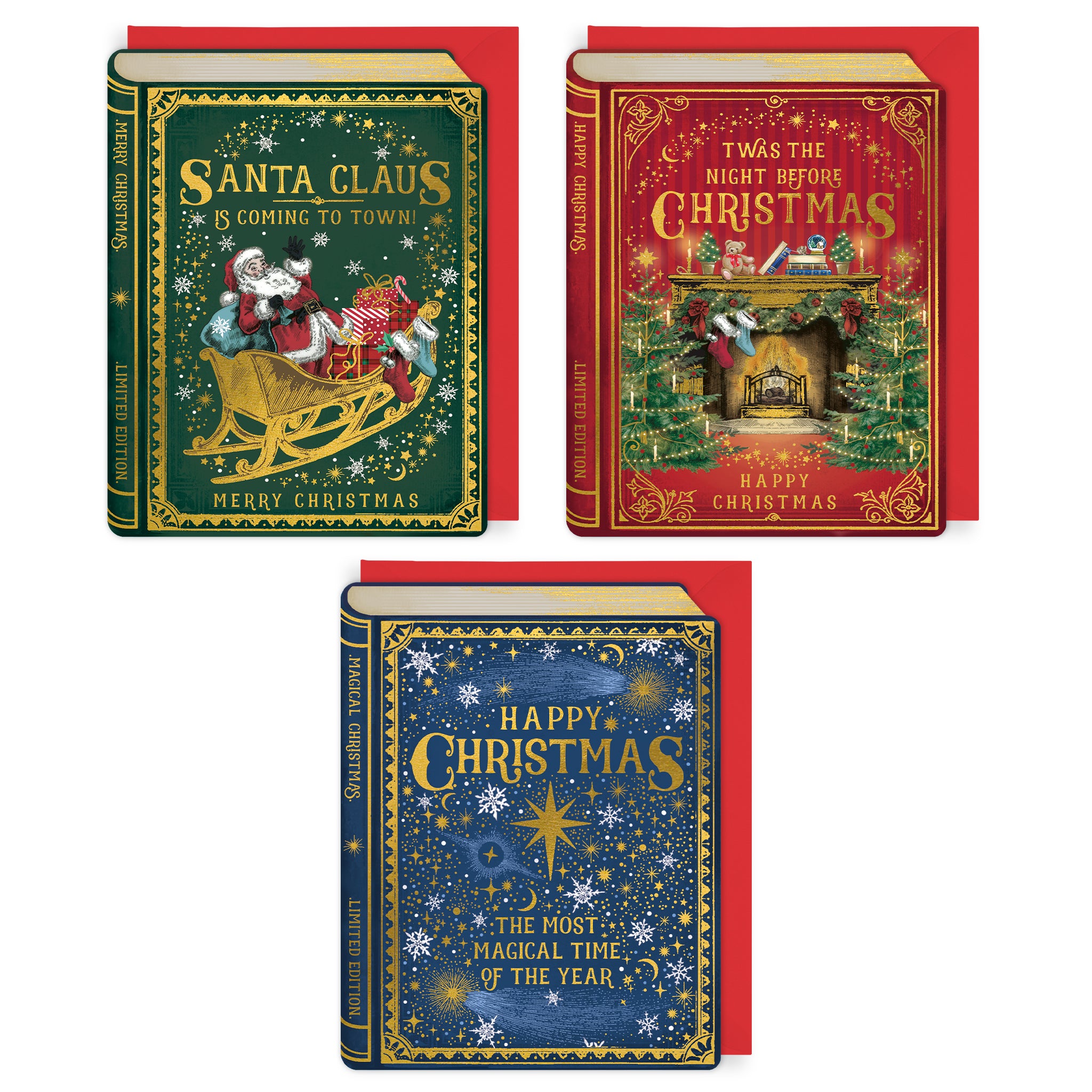 Storybook, 12x Christmas Card Box - 3 Designs