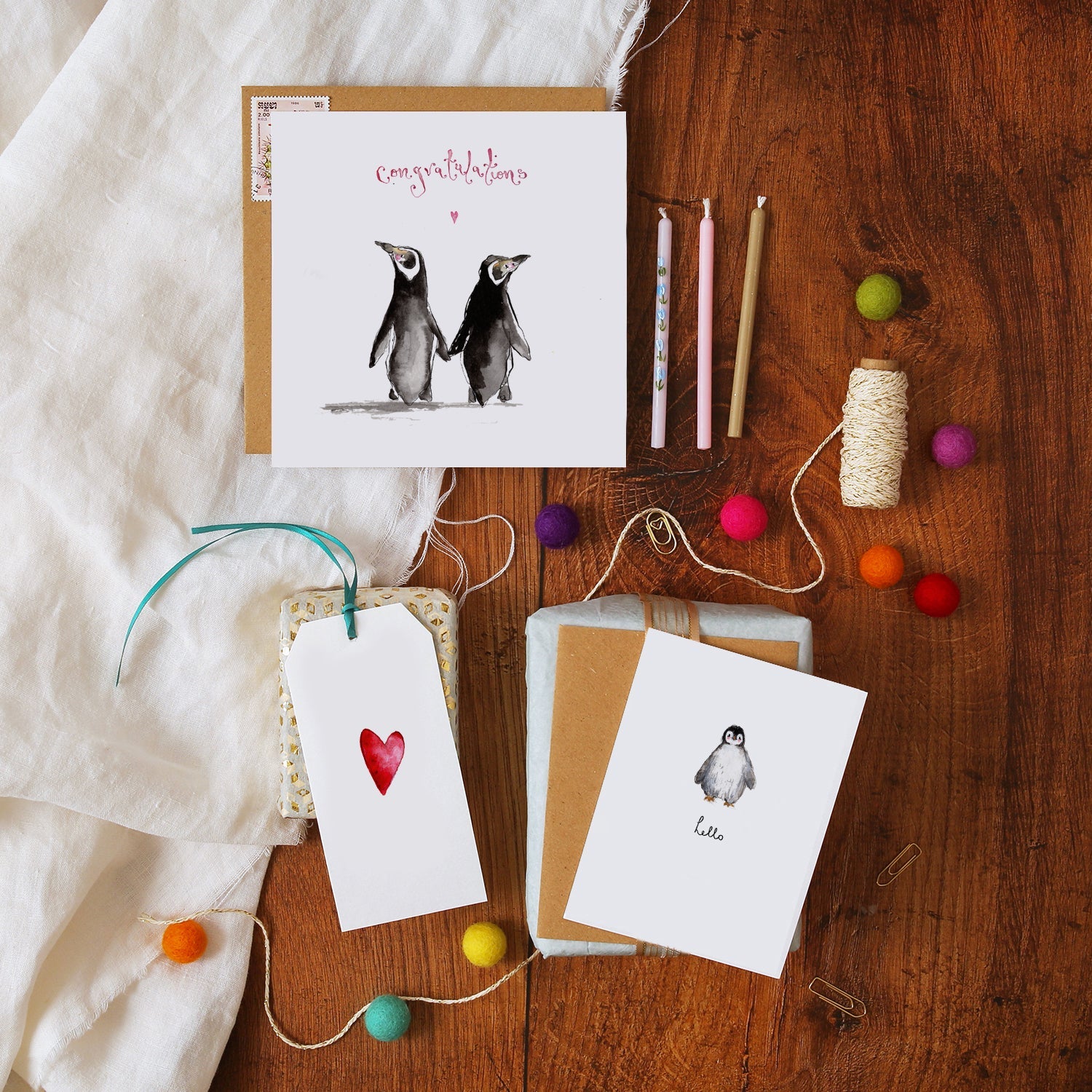 Penguins Congratulations Card