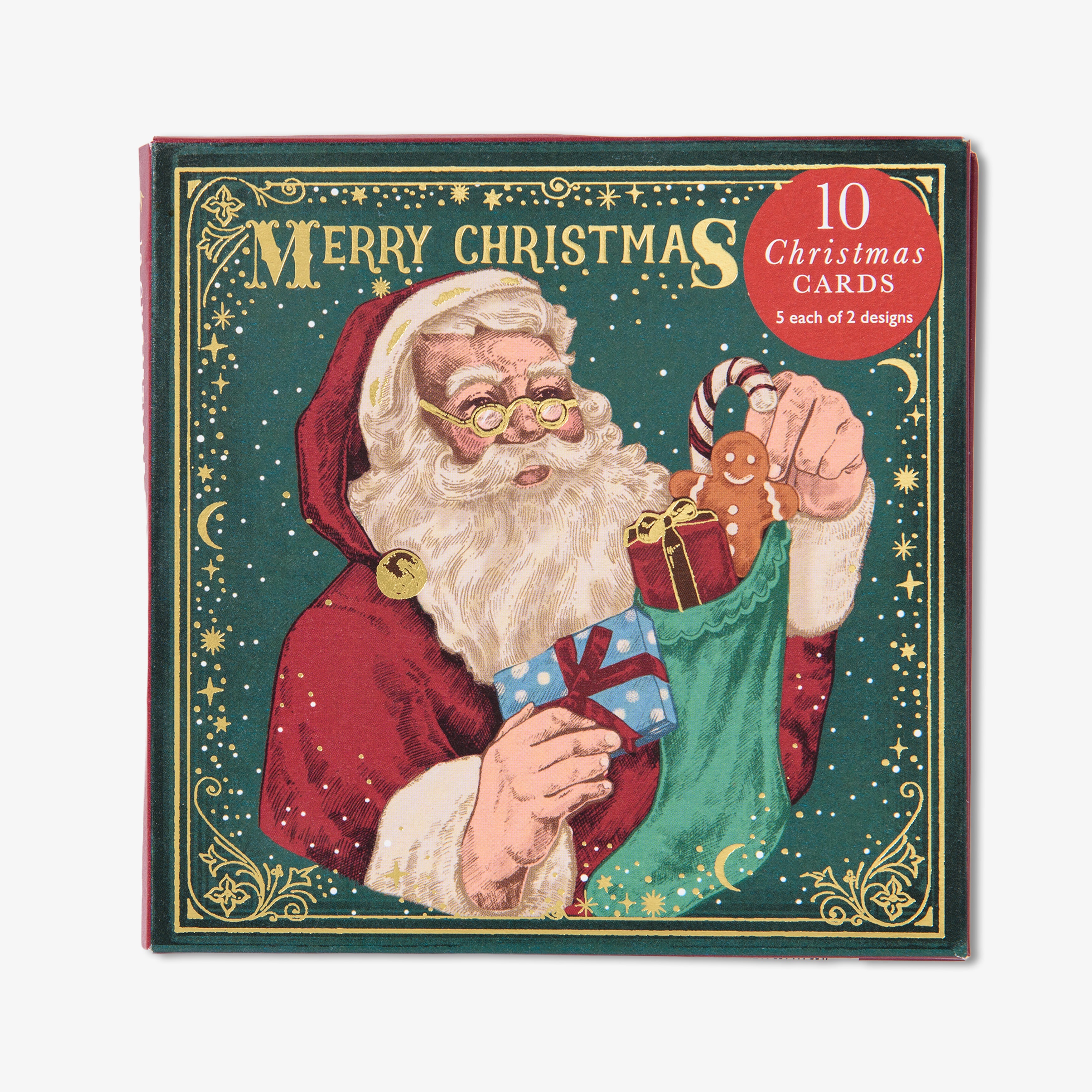Storybook Santa & Tree Christmas Card Wallet