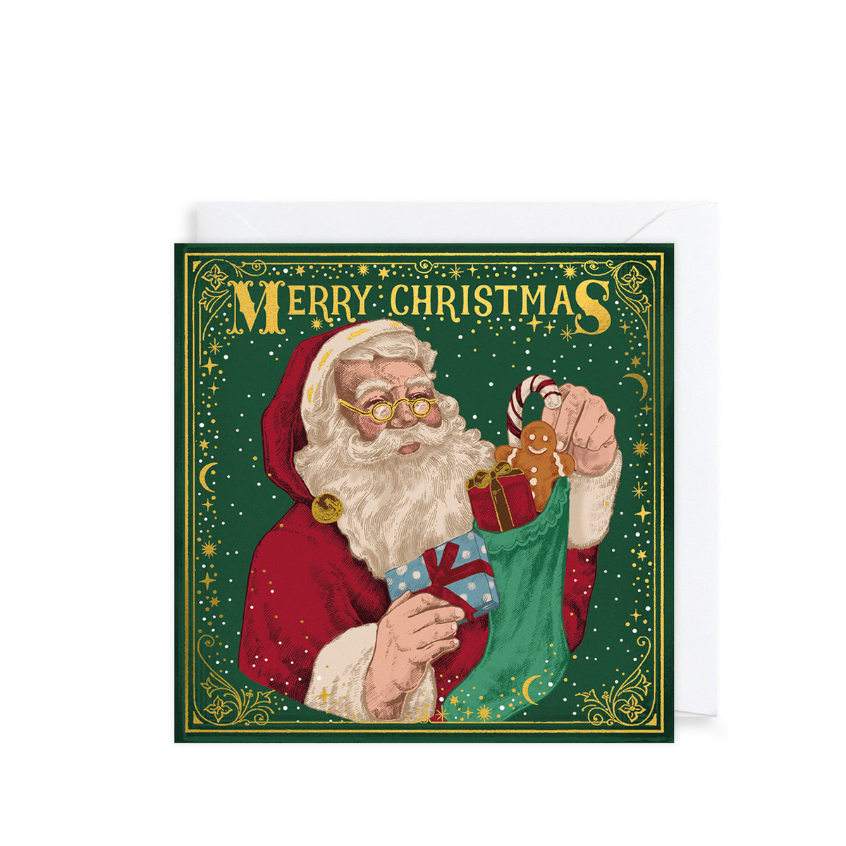Storybook Santa & Tree Christmas Card Wallet