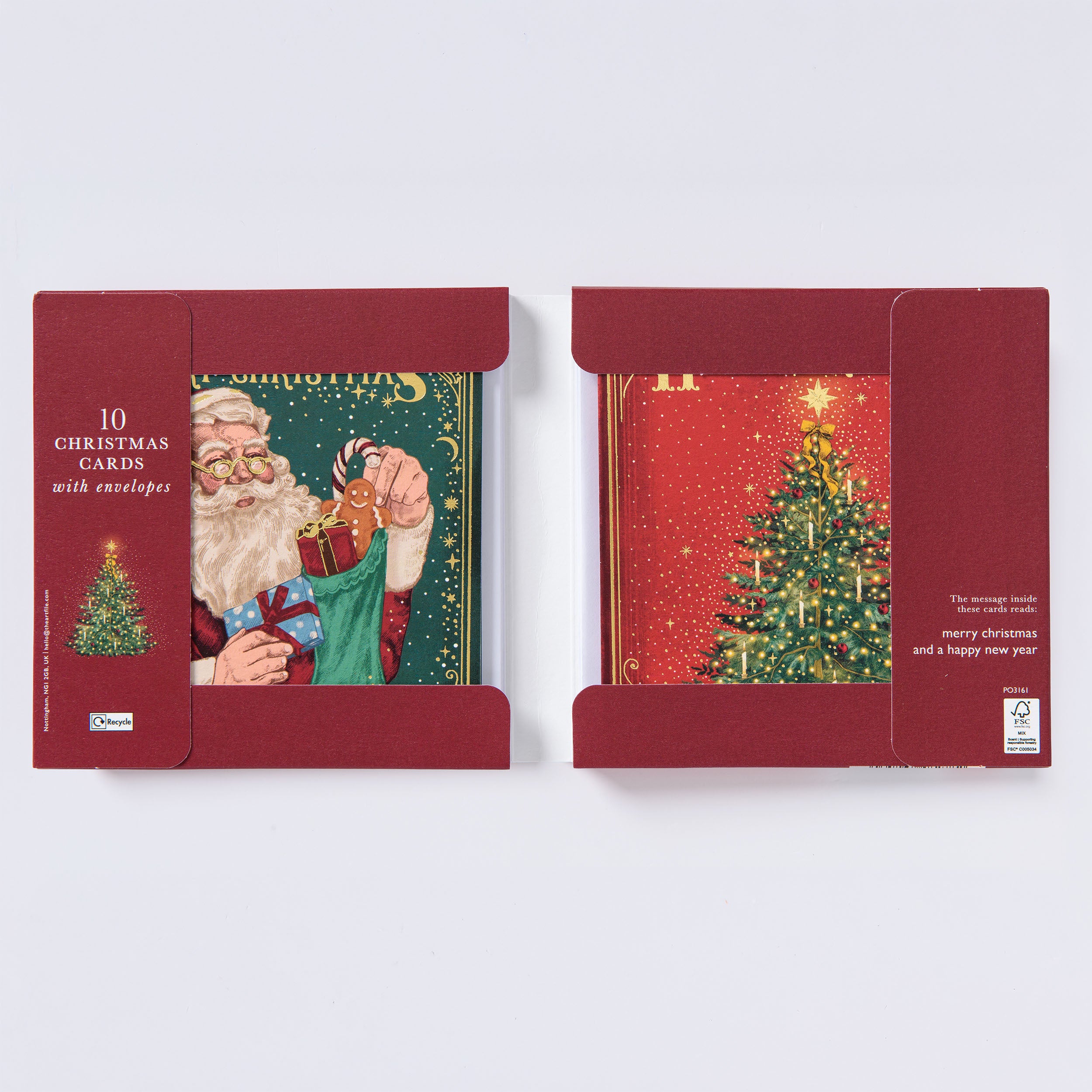 Storybook Santa & Tree Christmas Card Wallet