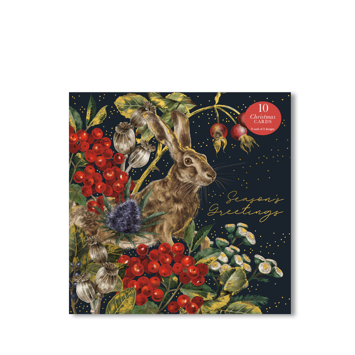 Owl & Hare Fable Christmas Card Wallet