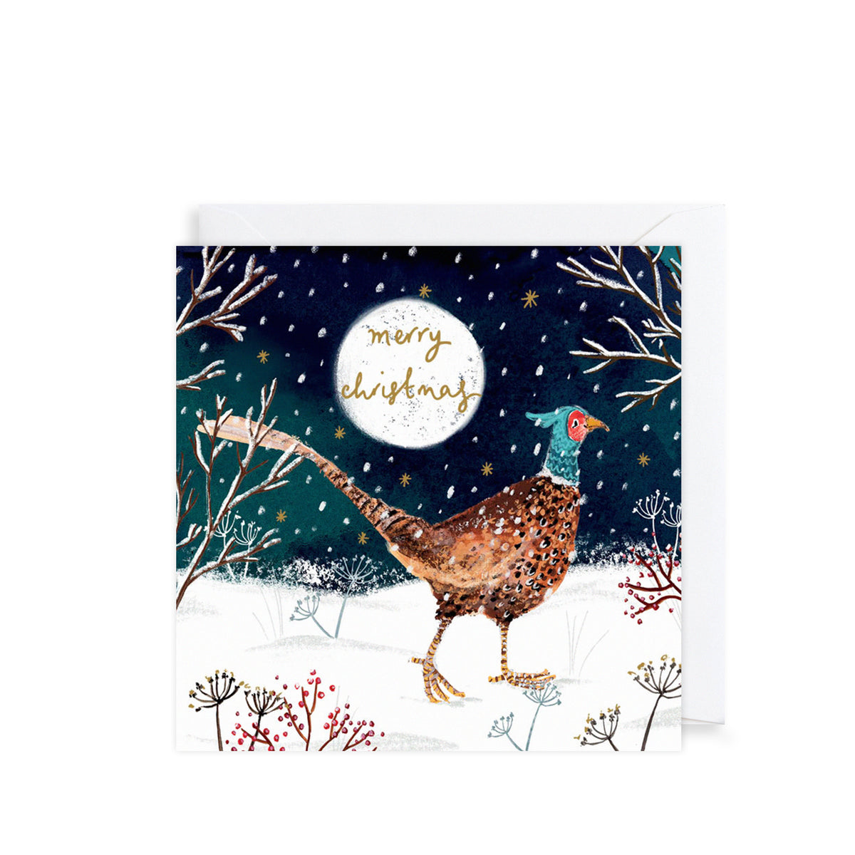 Rabbit & Pheasant Christmas Card Wallet