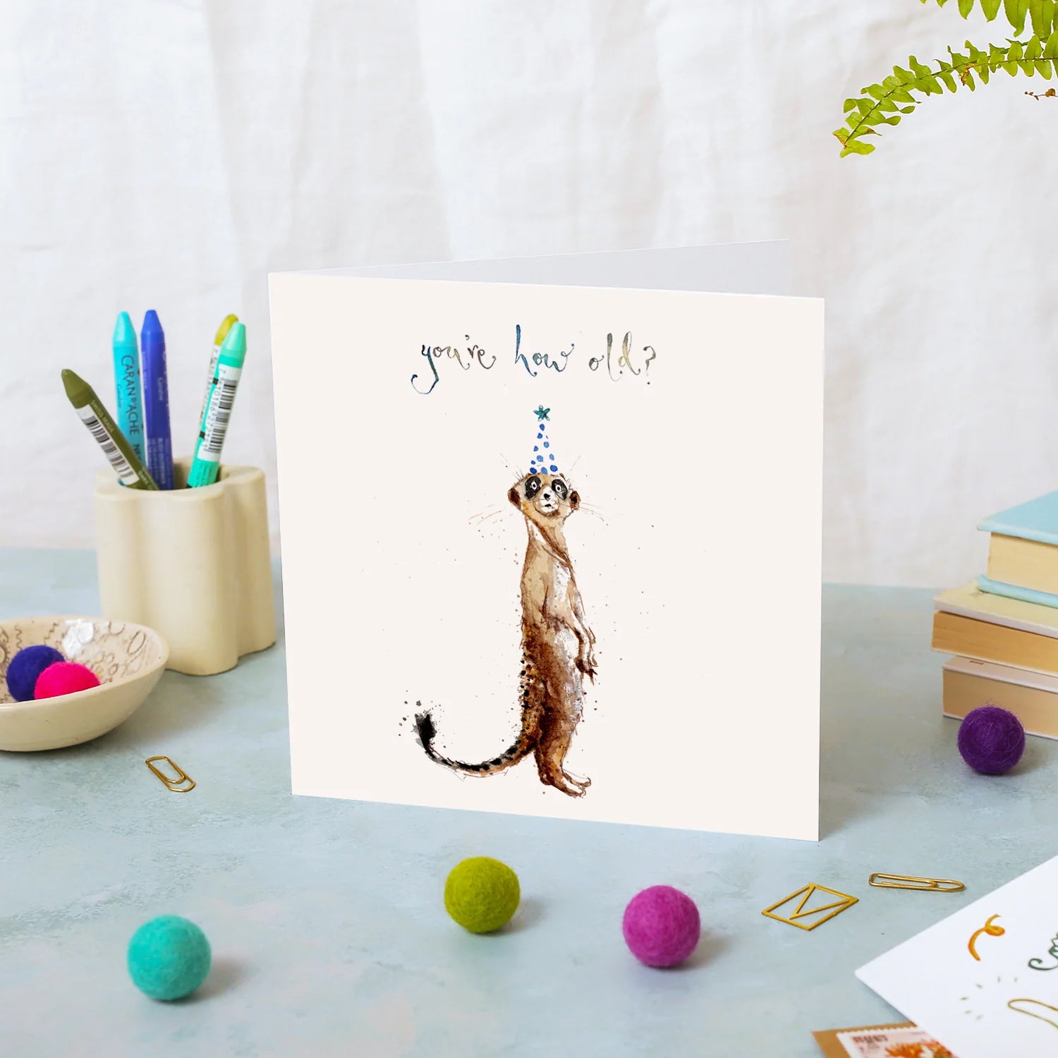How Old? Meerkat Birthday Card