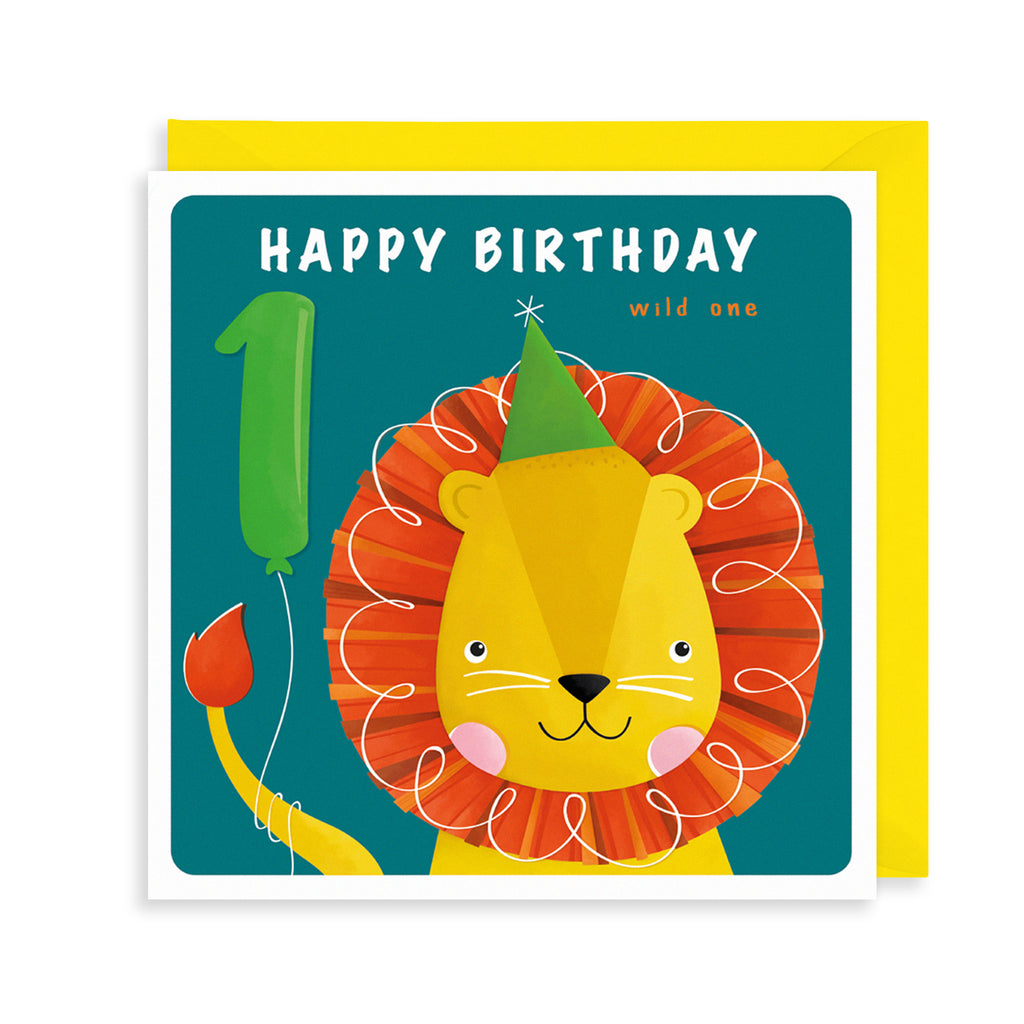 1st Birthday, Wild One Greetings Card The Art File