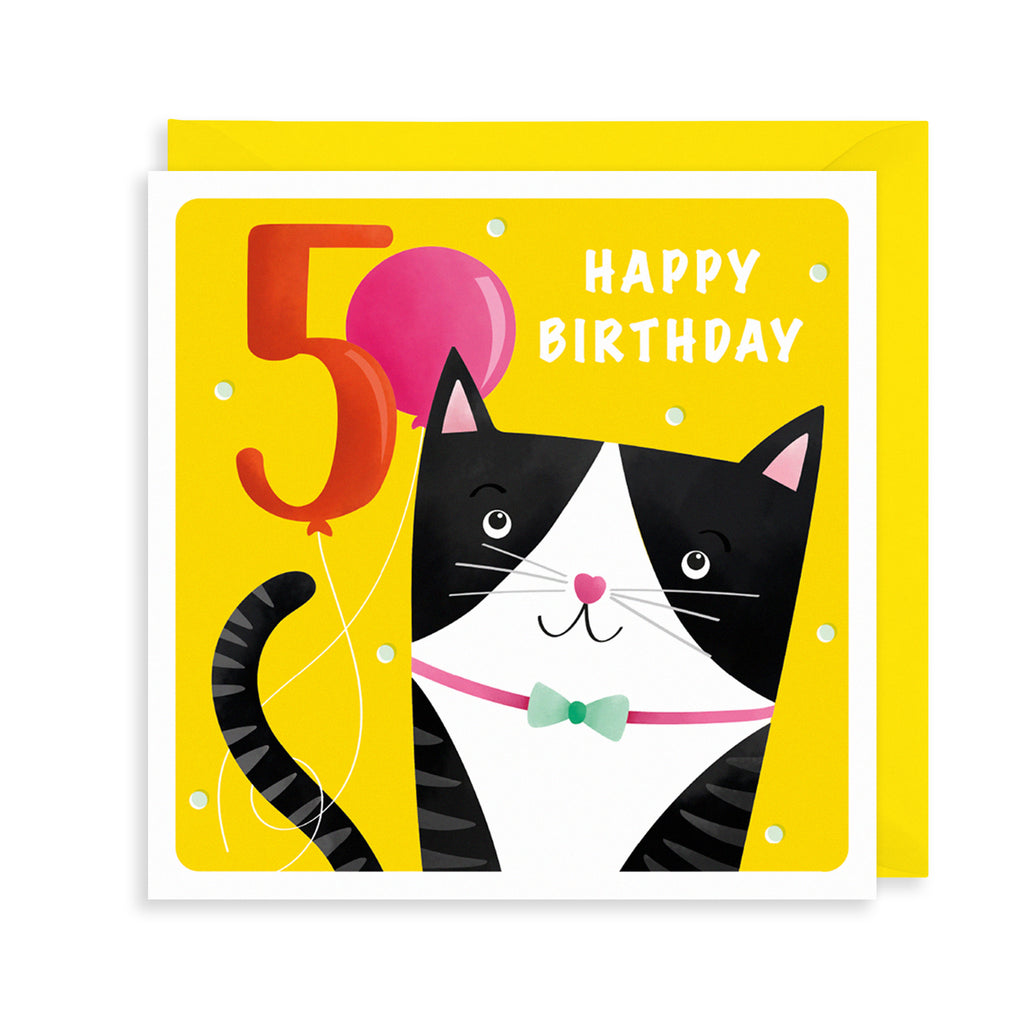5th Birthday, Kitty Greetings Card The Art File