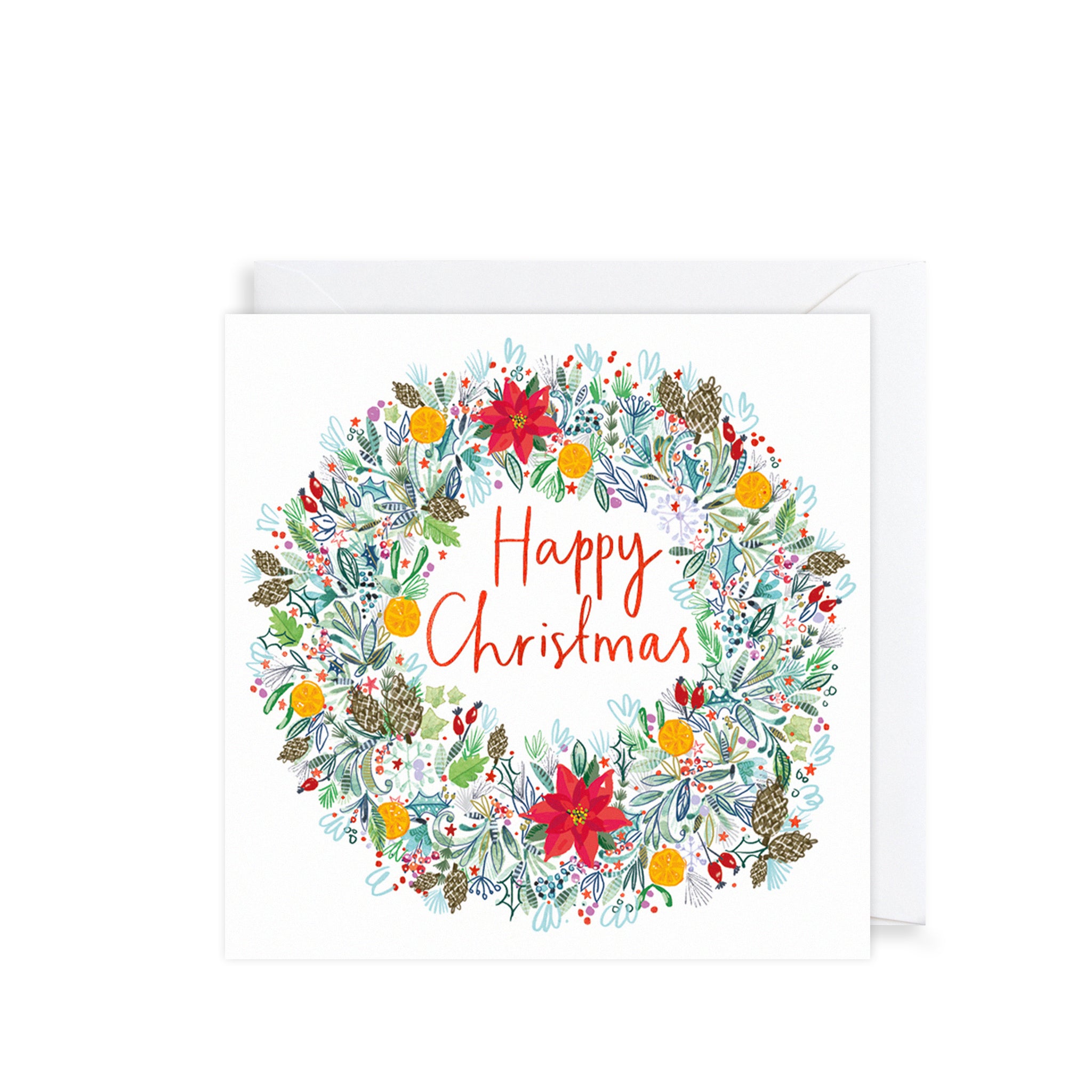 Botanical Wreath, Christmas Charity Cards