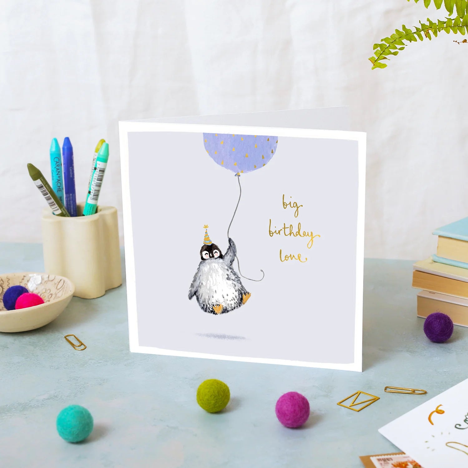 Penguin Big Birthday Love Birthday Card