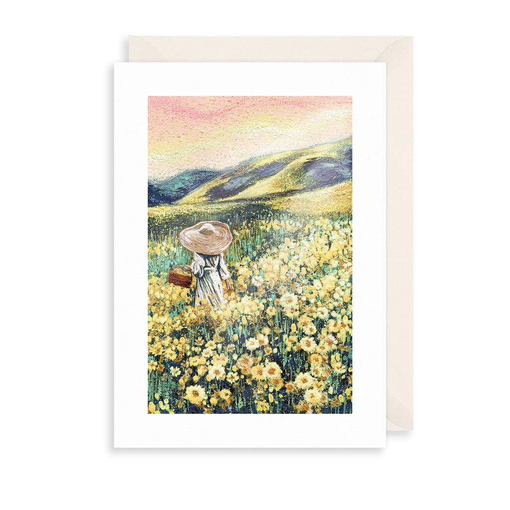 Sunflower Field Greetings Card The Art File