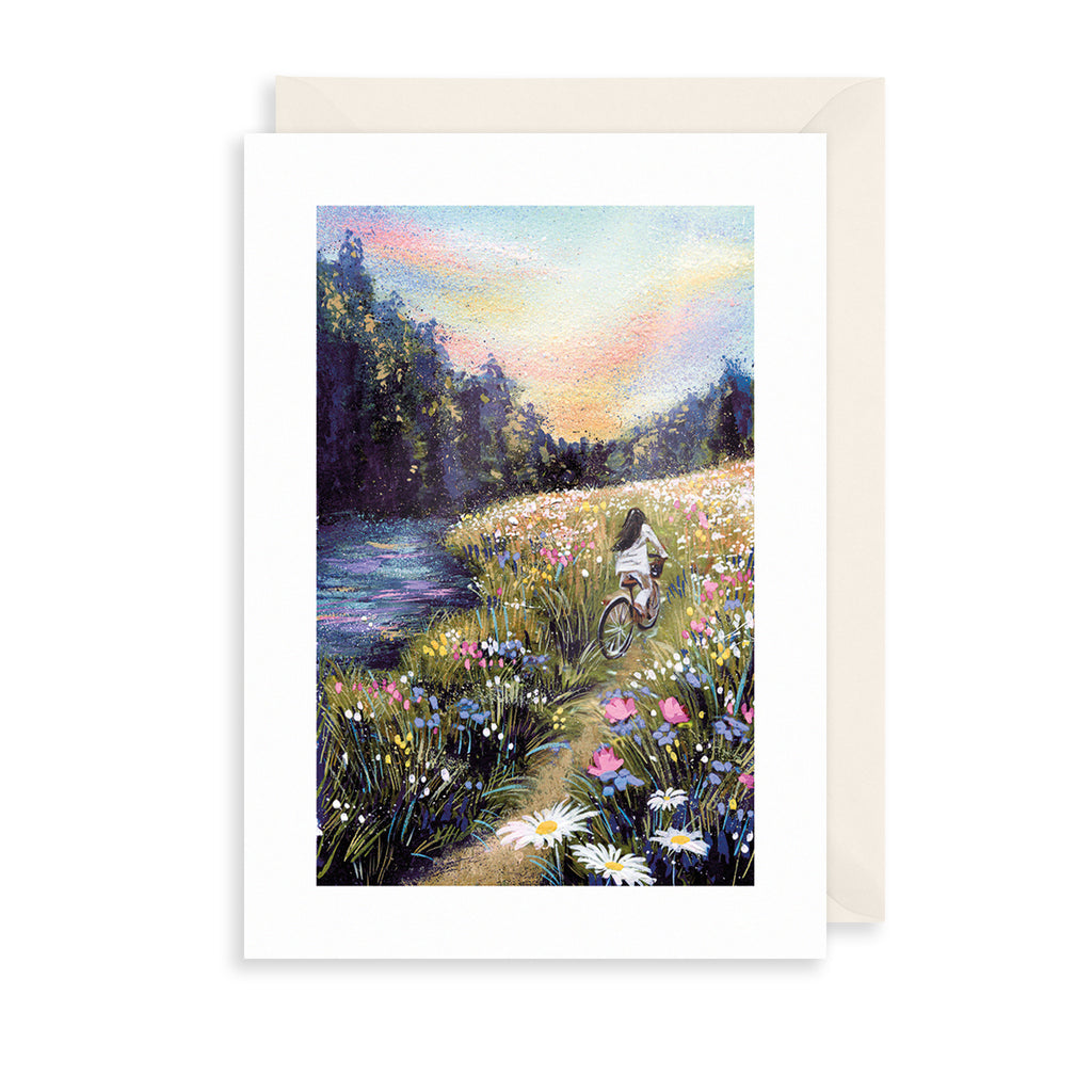 Cycling Greetings Card | The Art File