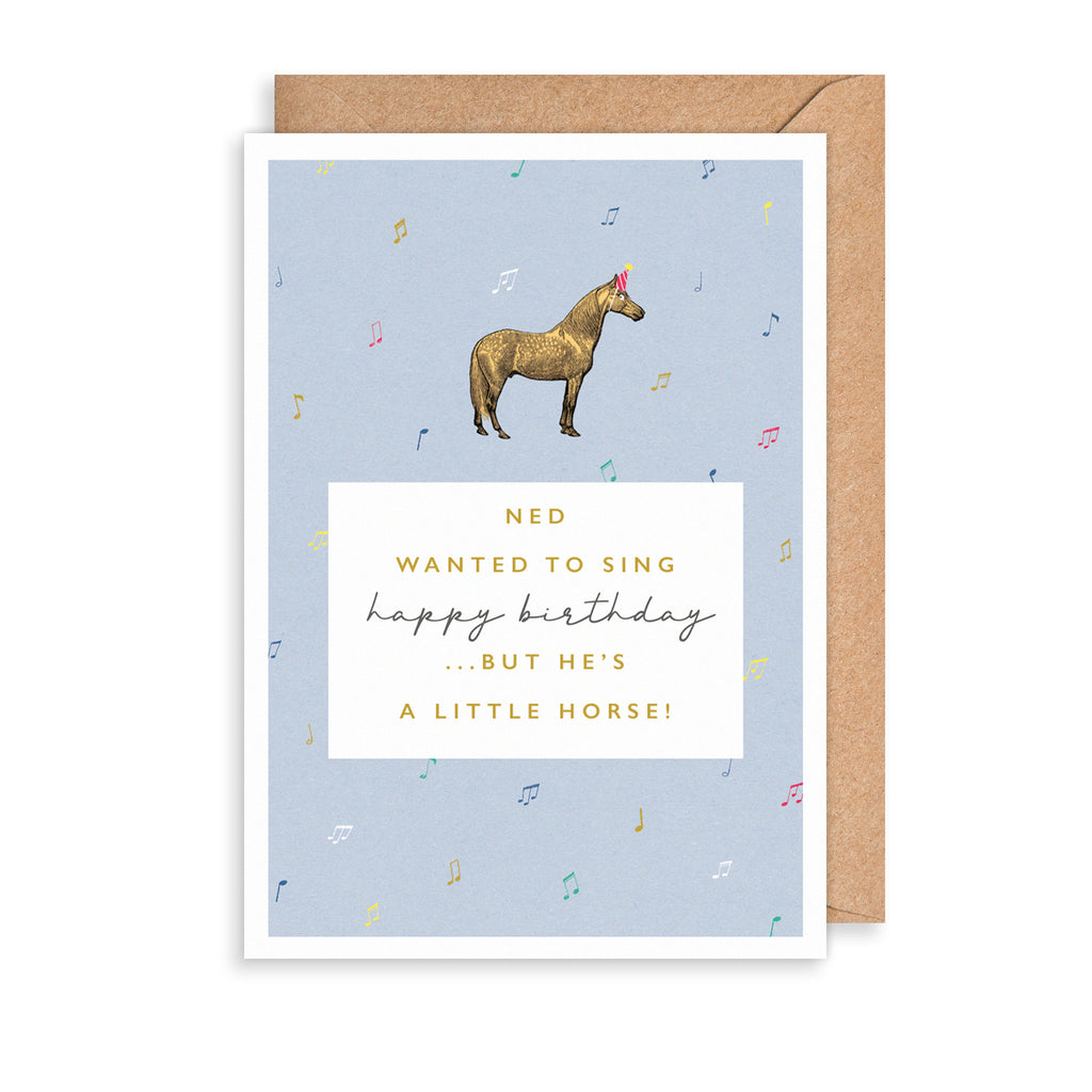 A Little Horse Greetings Card The Art File