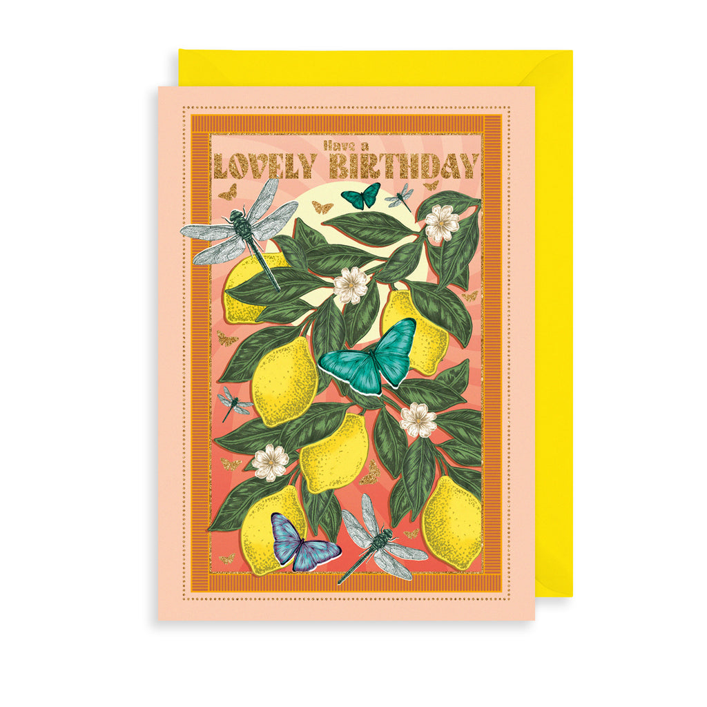 Botanical Birthday Greetings Card The Art File