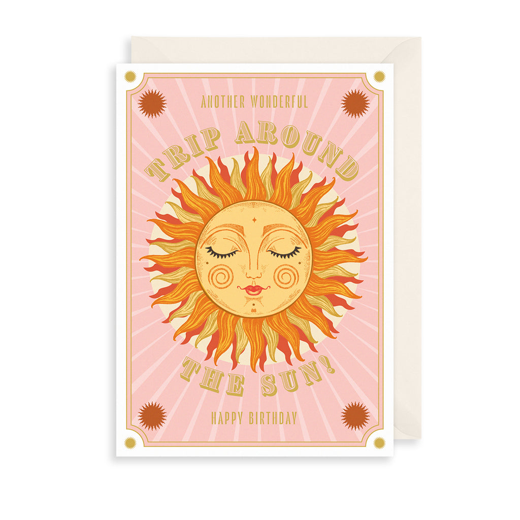 Around The Sun Greetings Card The Art File