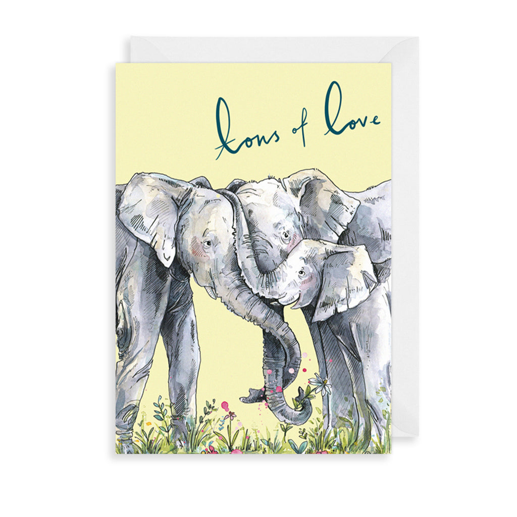 Tons Of Love Greetings Card The Art File