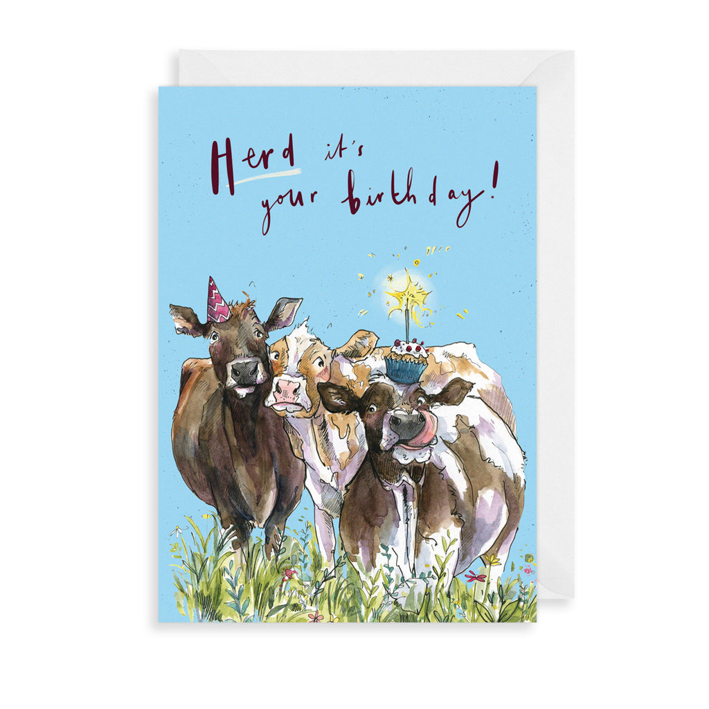 Herd Birthday Greetings Card The Art File