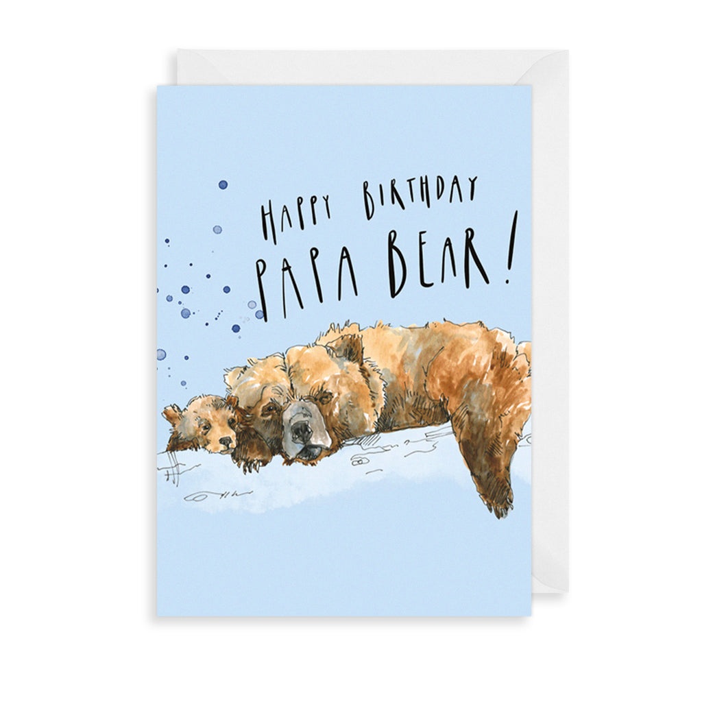 Papa Bear Greetings Card The Art File